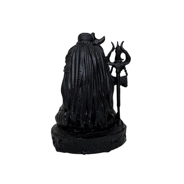 Car Dashboard Baby Lord Shiva Statue/Murti/Idol for Home Office Decor, Pooja, Diwali Gifts,  Wedding Gifts (7.5 x 4.5 cm) Baby Lord Shiv/Shiva/Mahadev Idol, Baby Shiv Murti - Black