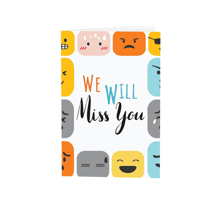 We will miss You! Best Farewell Greeting Card