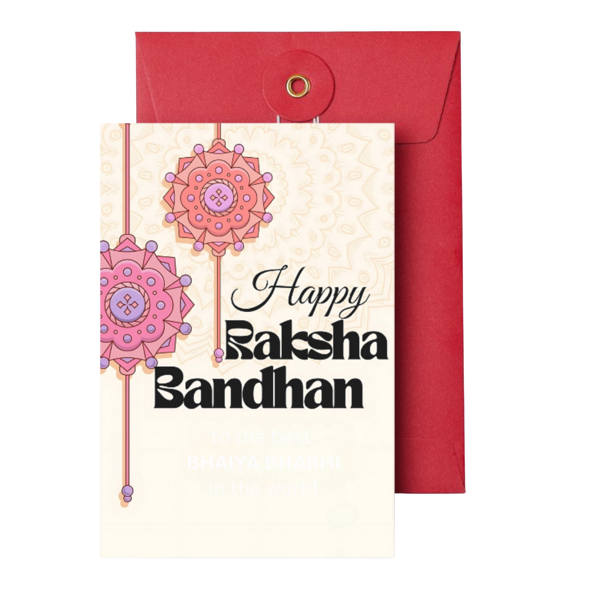 Bhaiya Bhabhi Gift Hamper Box with Greeting Card, Silver Tray , Bhaiya-Bhabhi Mug Set, Photo Frame, Rakhi & Lumba Set