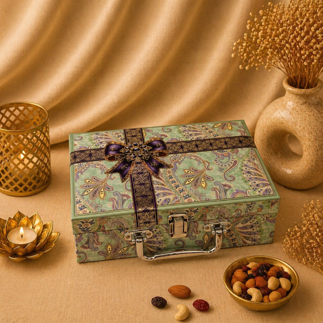 Dry Fruits Corporate Gift Hamper with 2 Jars - Roasted Almonds & Pan Kishmish