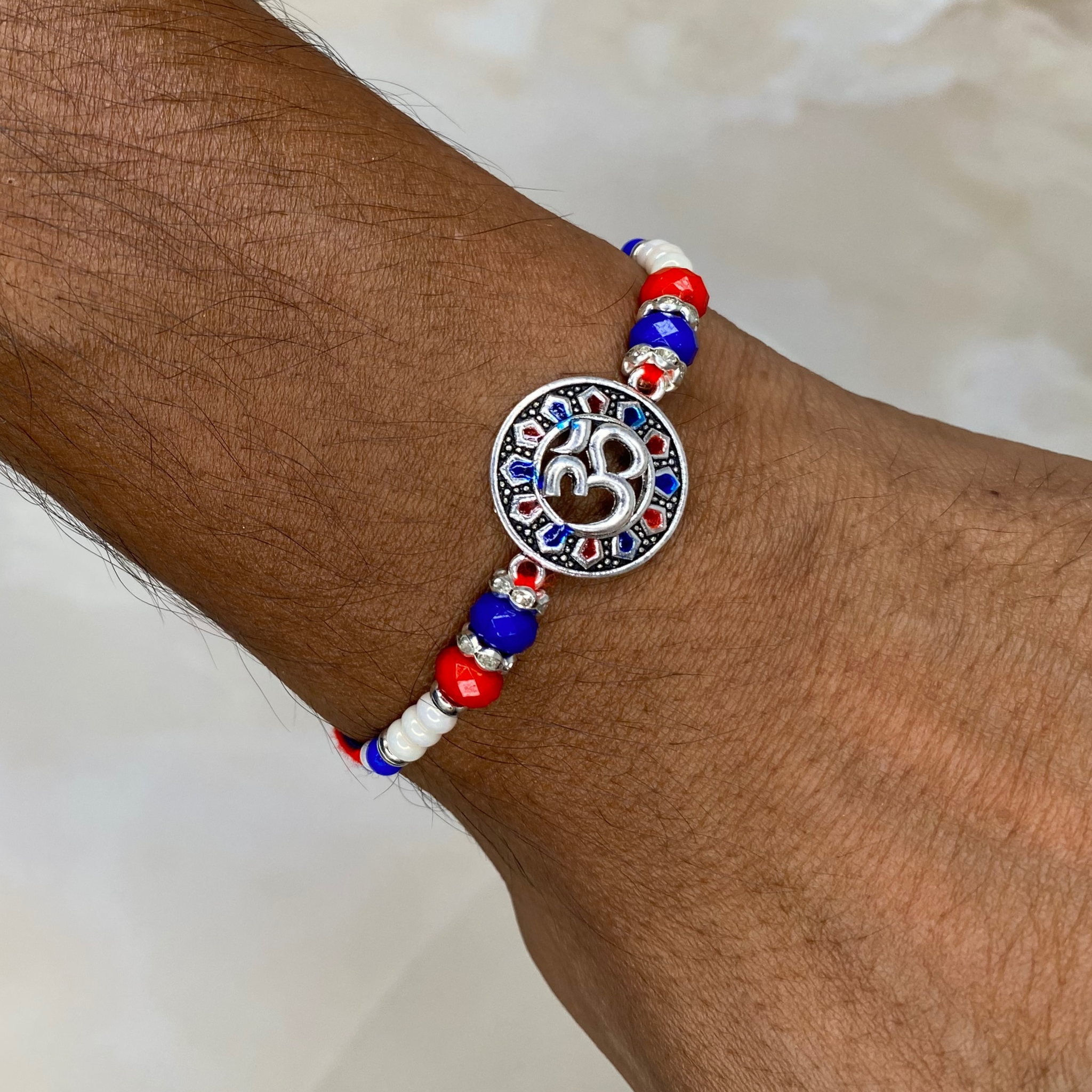 Om Rakhi and Happy Rakhi Greeting Card