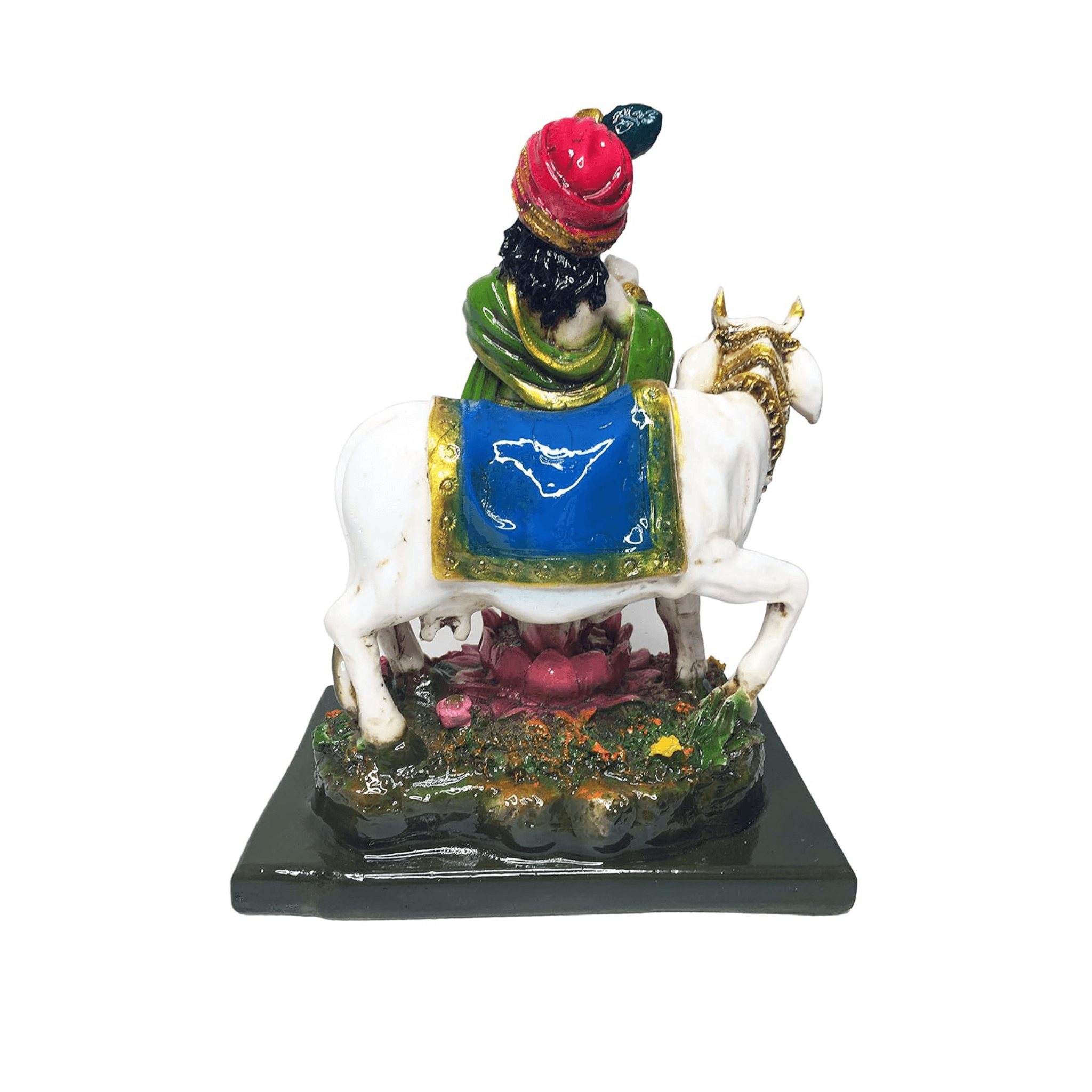 Krishna with Cow Figurine