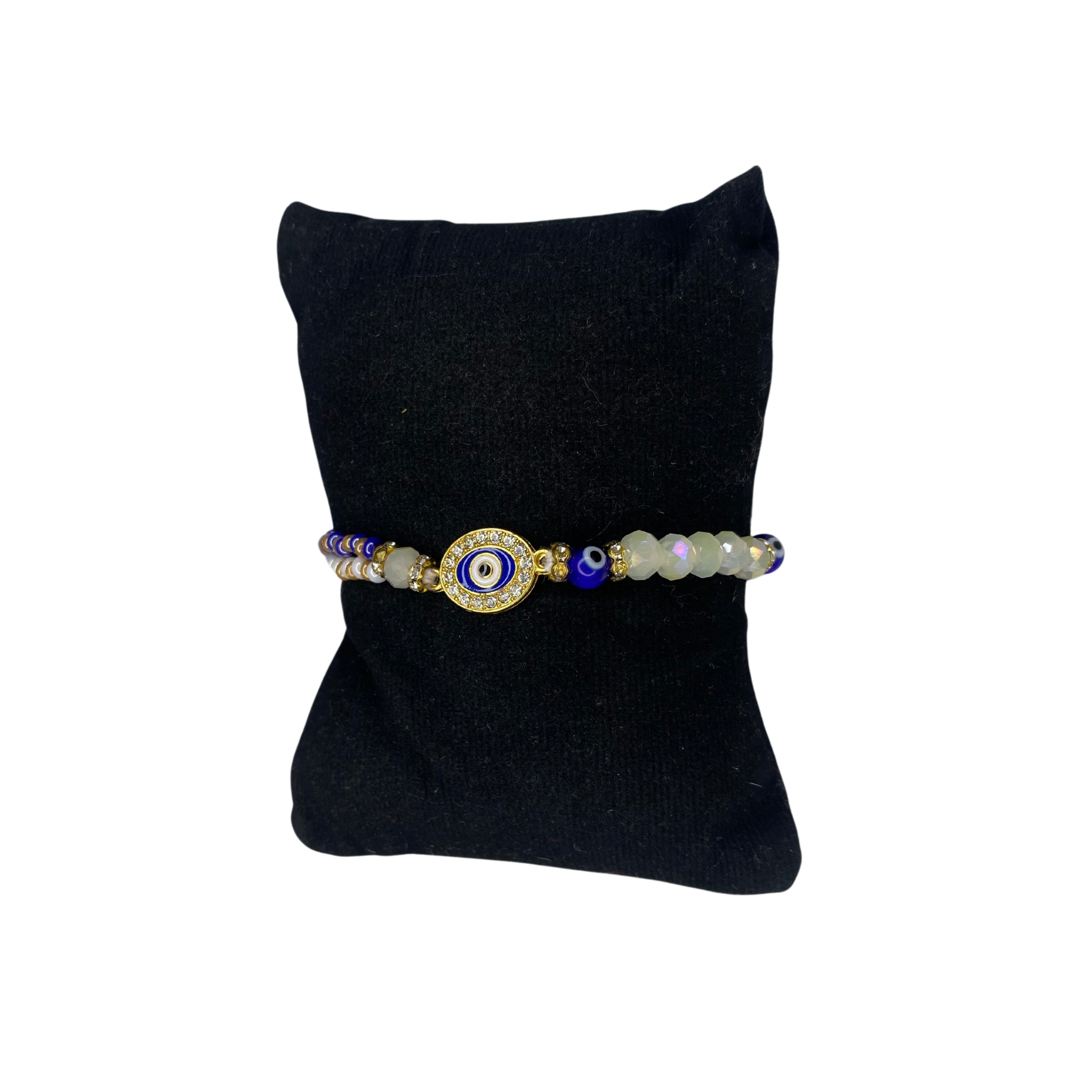 Evil Eye Bracelet Rakhi With Rakhi Greeting Card