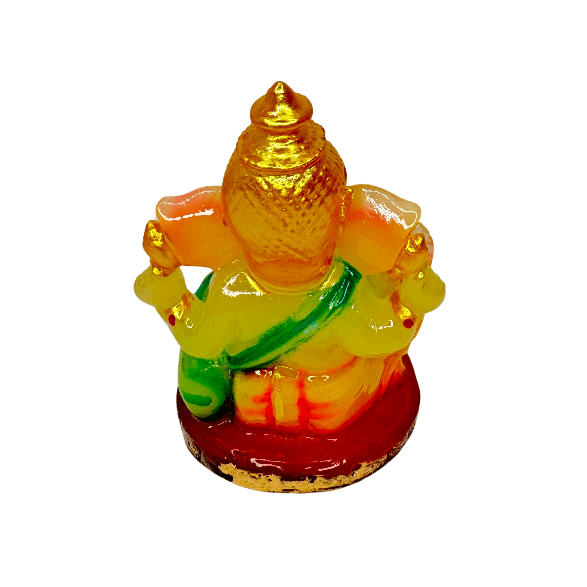 Glow in The Dark Pista Green Radium Ganesha Idol