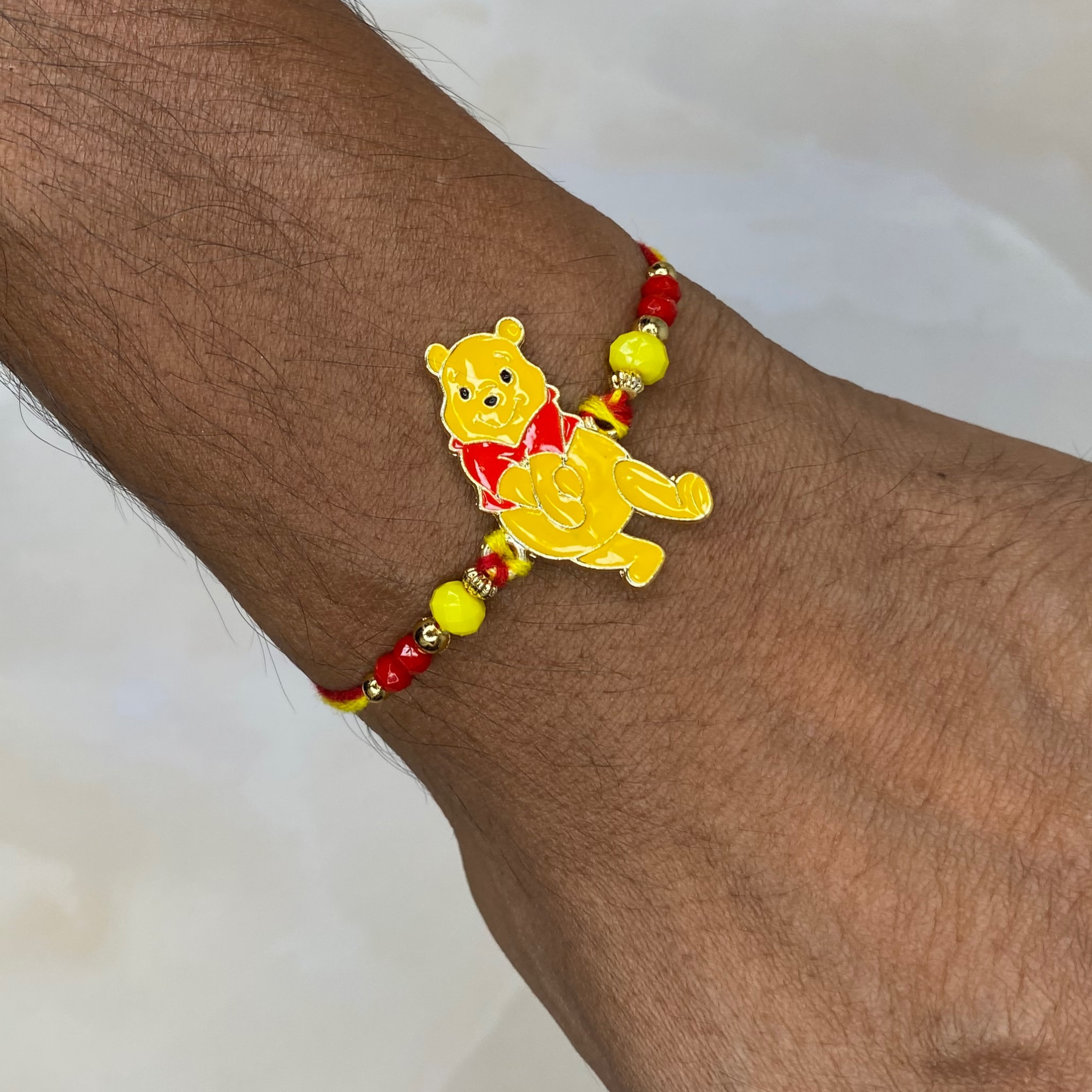 Bear Cartoon Rakhi for Kids | Kids Rakhi with Greeting Card