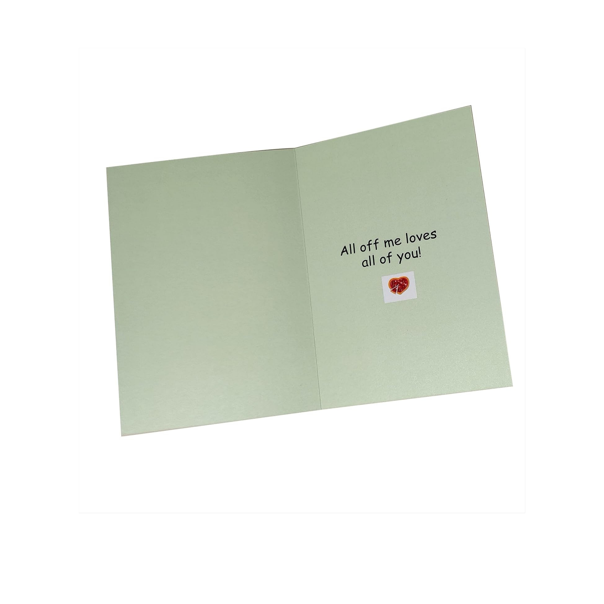 Pizza of My Heart Greeting Card for Anniversary Birthday Valentines