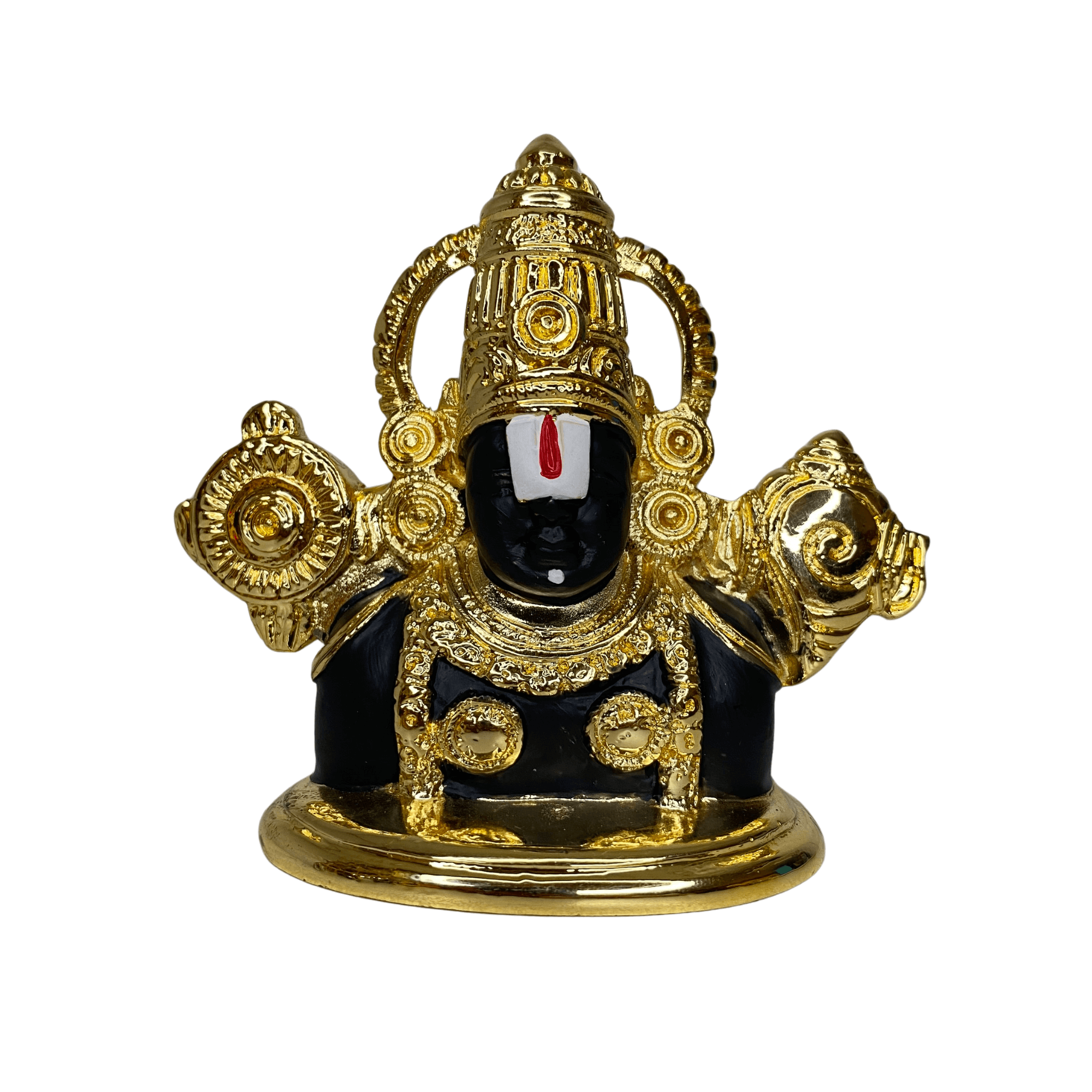 Tirupati Balaji 24KT Gold Plated Idol