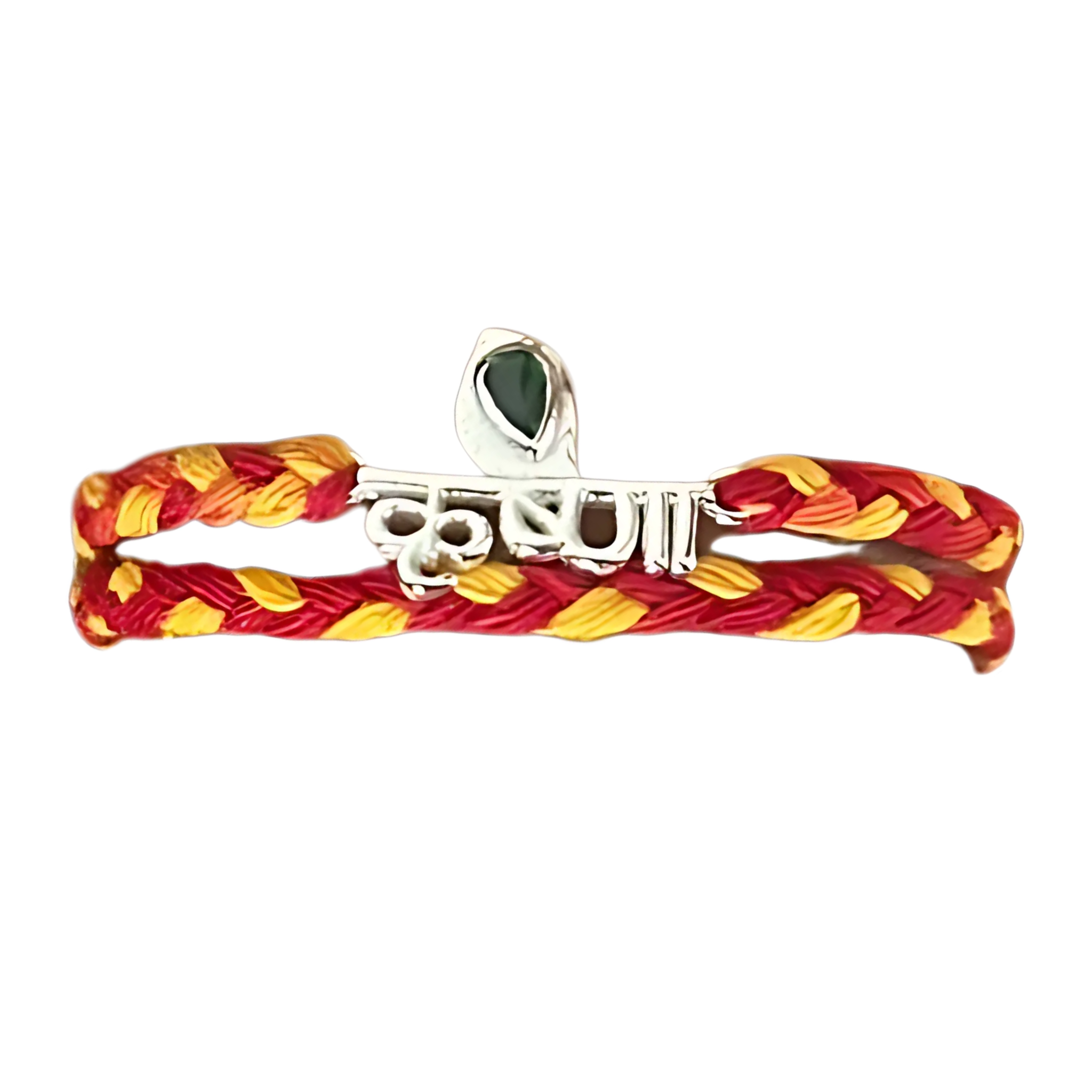 Silver Rakhi Combo for Brothers/Bhai/Bro/Bhaiya - Om, Krishna, Ganesha, Shiv Trishul Silver Rakhi Set of 5