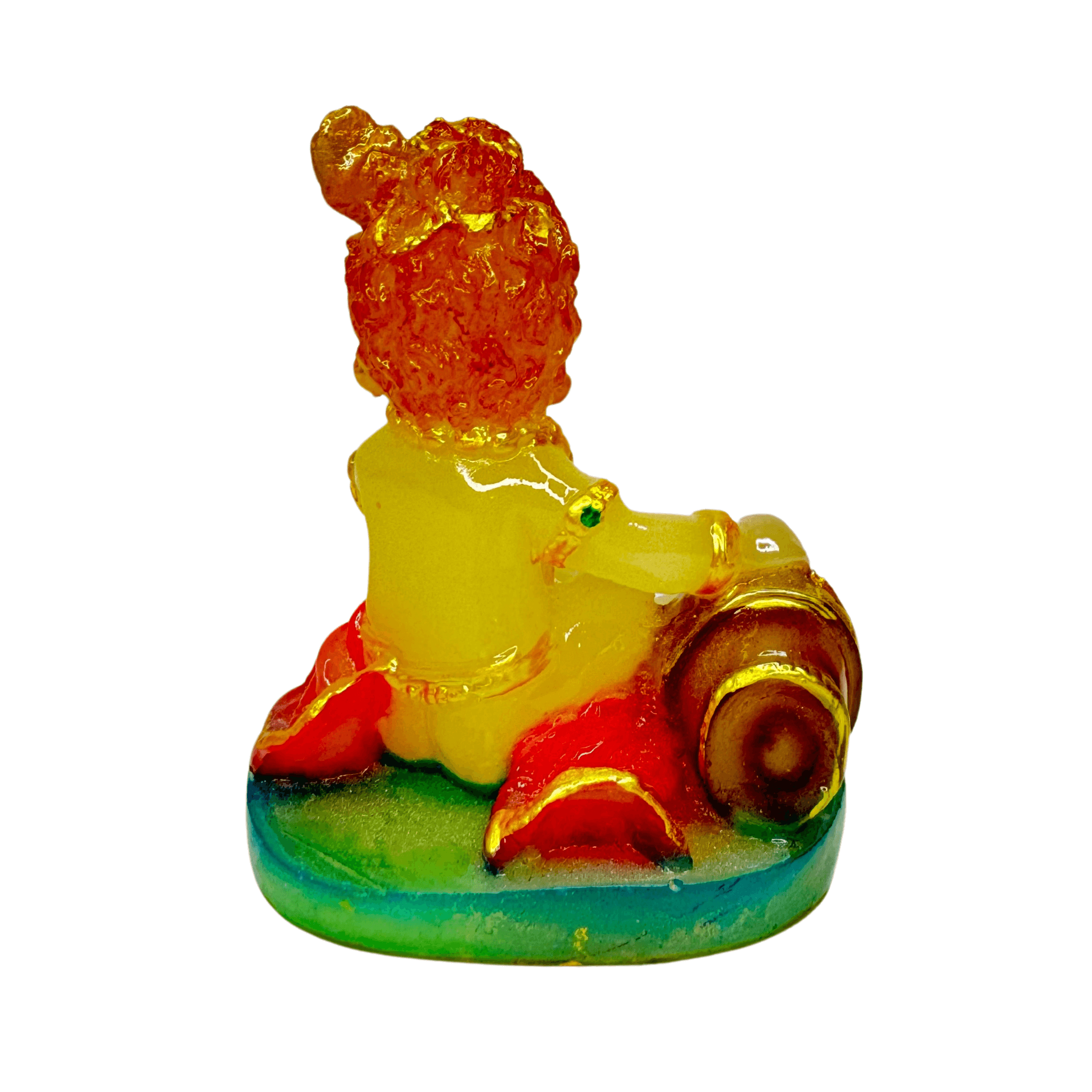 Glow in The Dark Pista Green Radium Laddu Gopal Statue Murti Idol