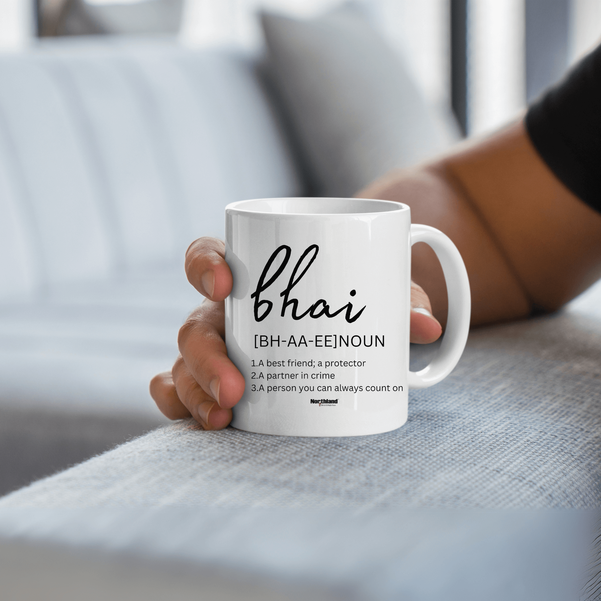 Bhai Ceramic Coffee Mug - Gift for Rakshabandhan, Birthday, Bhai Dooj