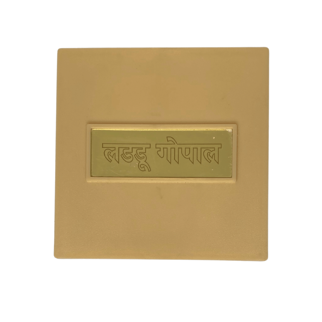 24KT Gold Plated Laddu Gopal with Charan Paduka