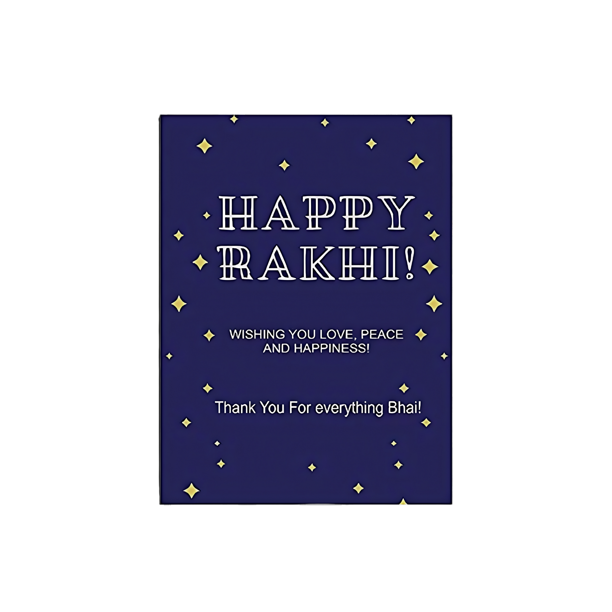 Ganesha Rakhi and Greeting Card - Rakhi Gift for Brother Bro Bhai Bhaiya Men