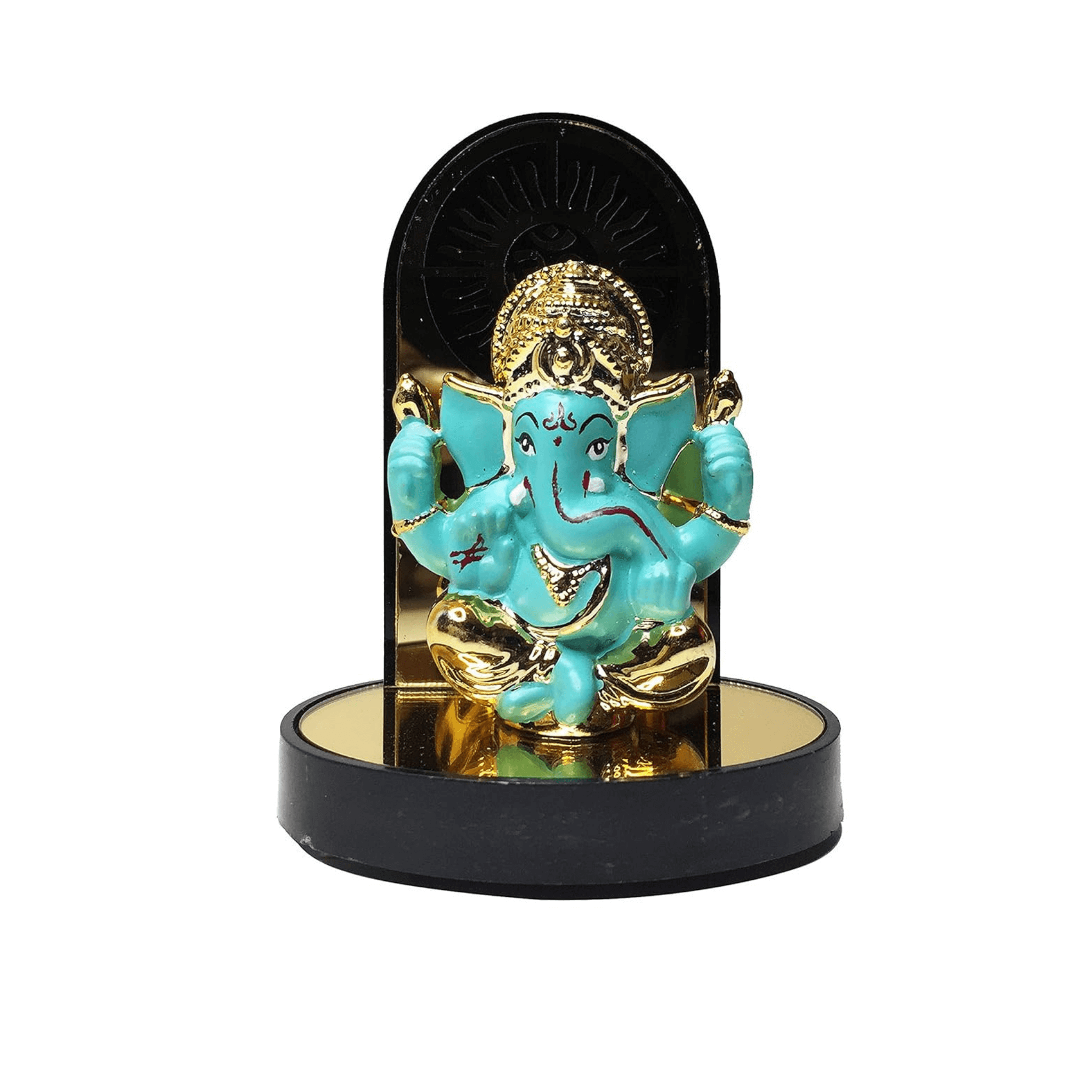 Sea Blue Ganesha Idol for Car Dashboard