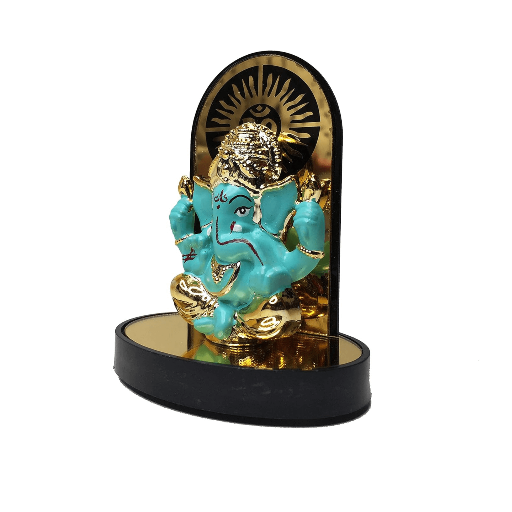 Sea Blue Ganesha Idol for Car Dashboard