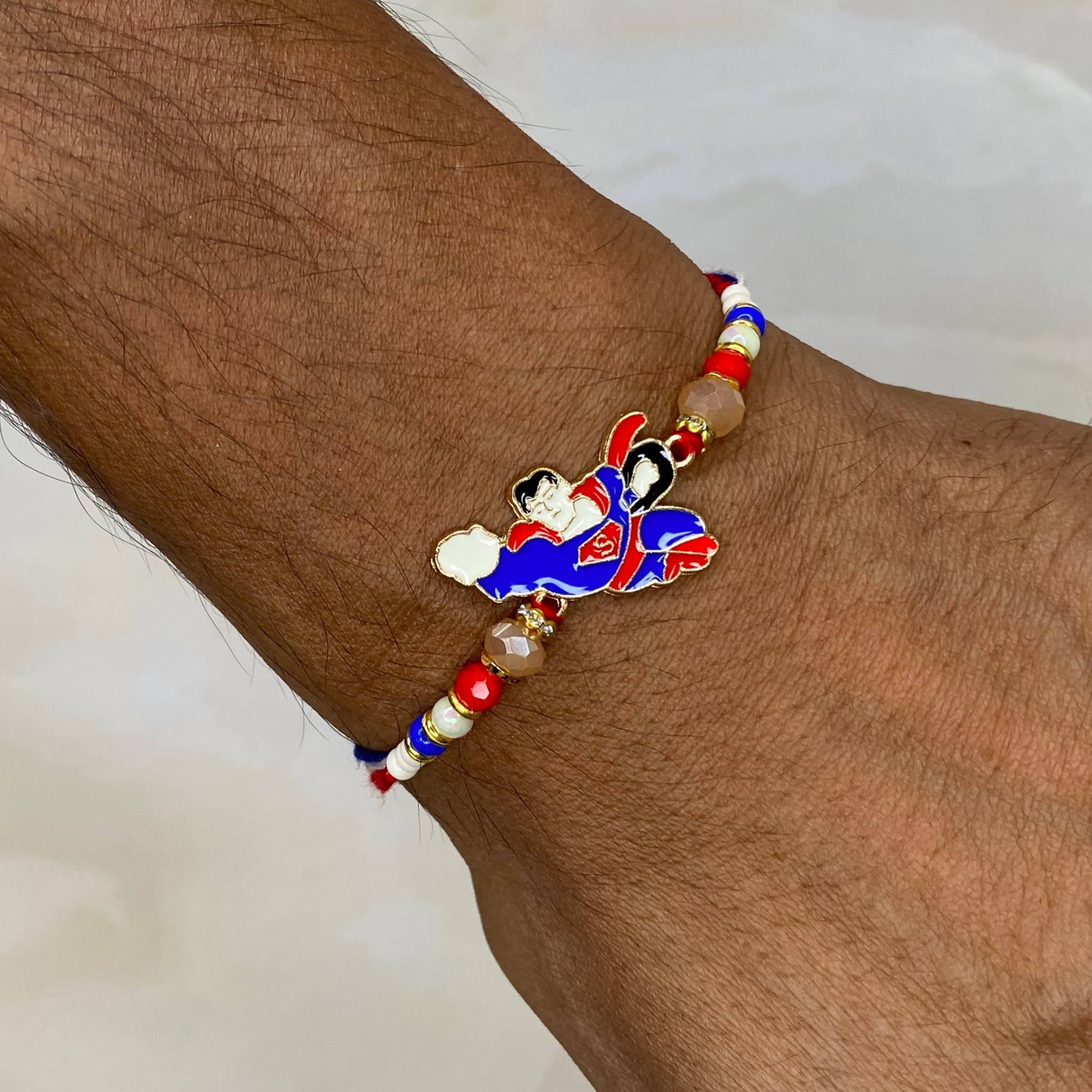 Cute Cartoon Superhero Rakhi for Kids Boy & Girl Brother/Sister