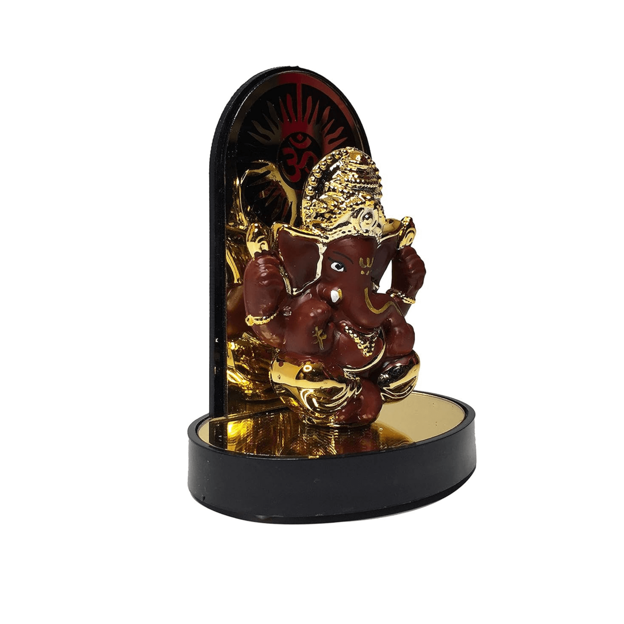 Brown Ganesha Idol for Car Dashboard