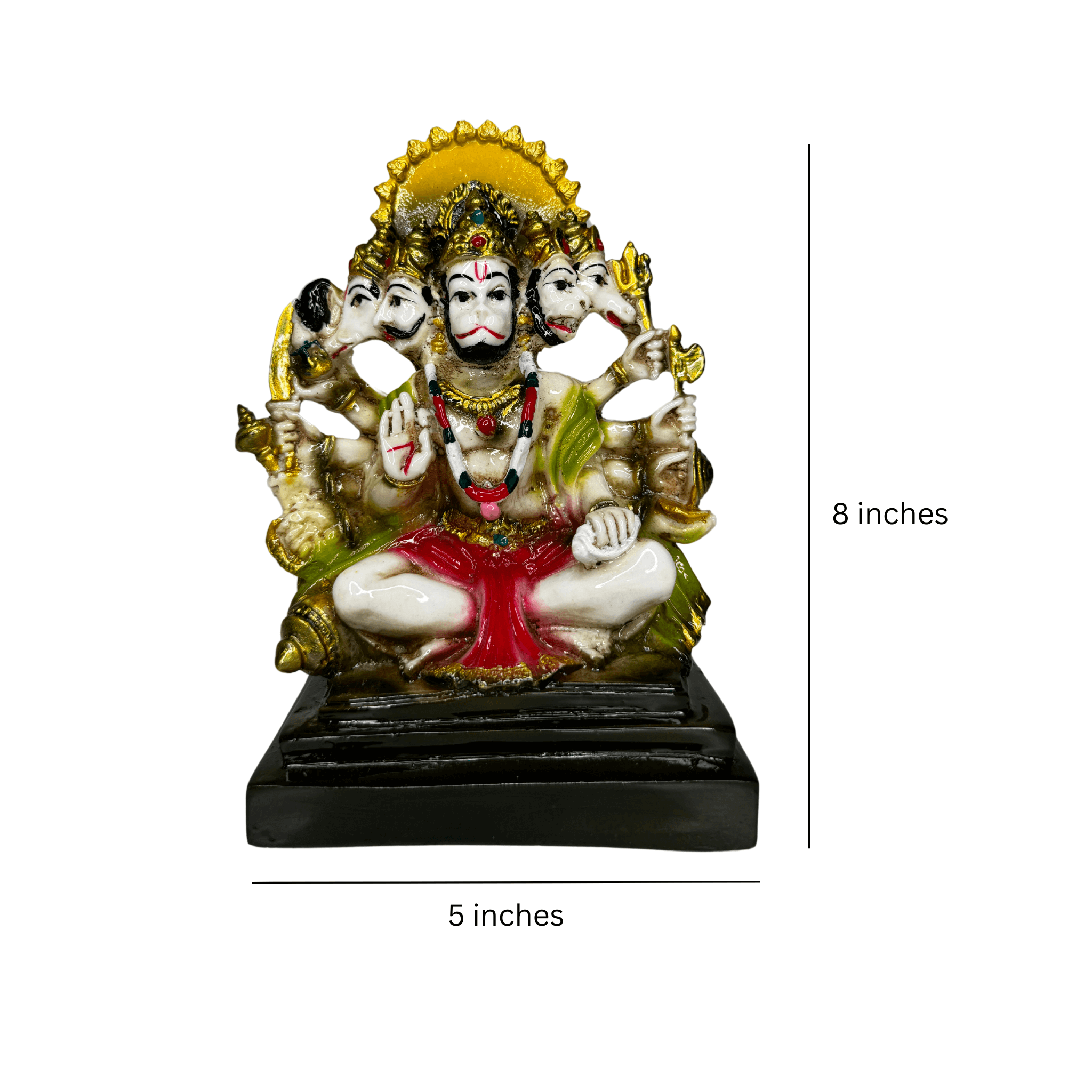 Panchmukhi Hanuman Ji Balaji Bajrangbali Sankat Mochan Murti Idol Statues
