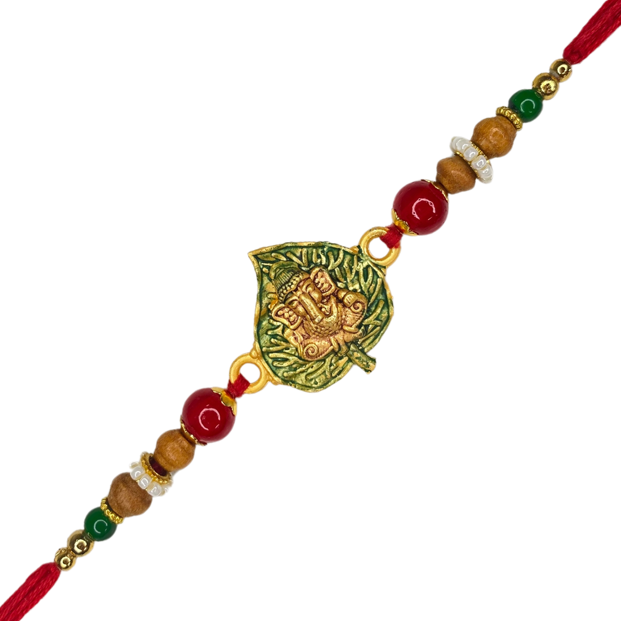 Ganesha Rakhi and Greeting Card - Rakhi Gift for Brother Bro Bhai Bhaiya Men