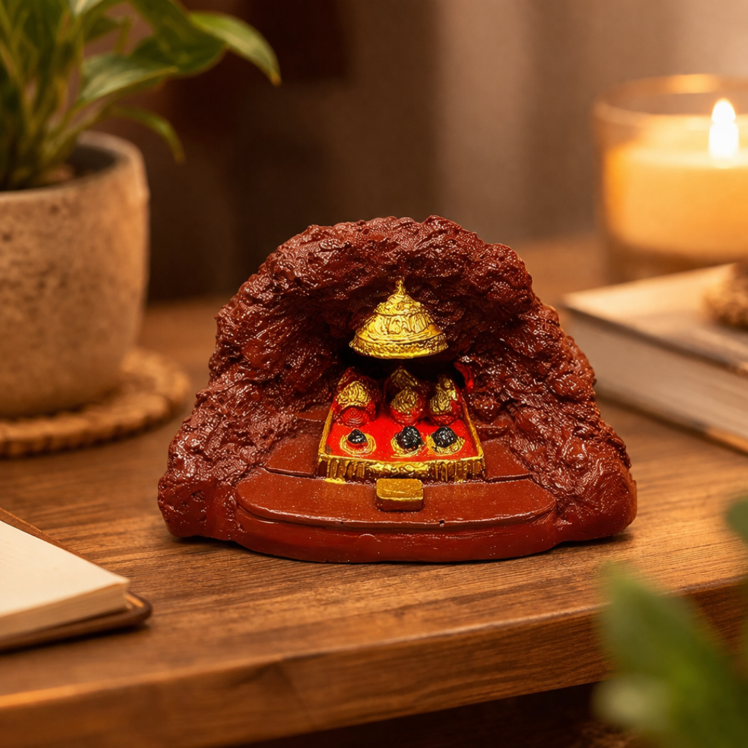 Vaishno Devi Mata Pindi Darbar Murti Idol for Car Dashboard