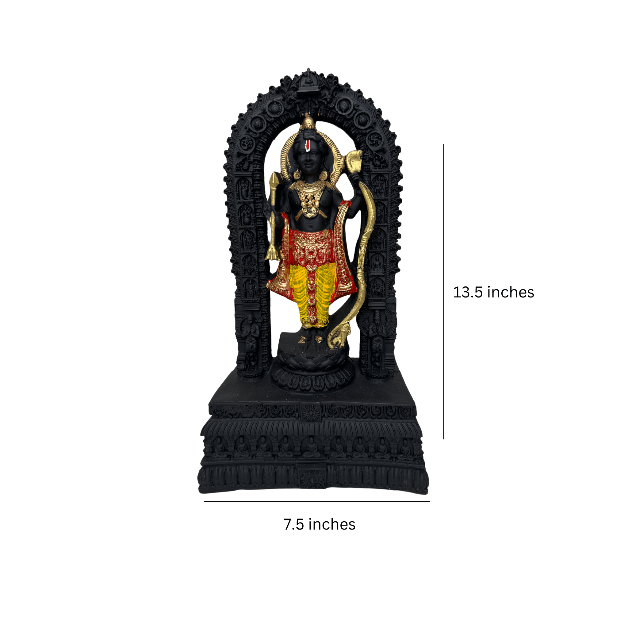 Ayodhya Ram Lalla Idol Statue Showpiece Murti (13.5 x 7.5 inches)
