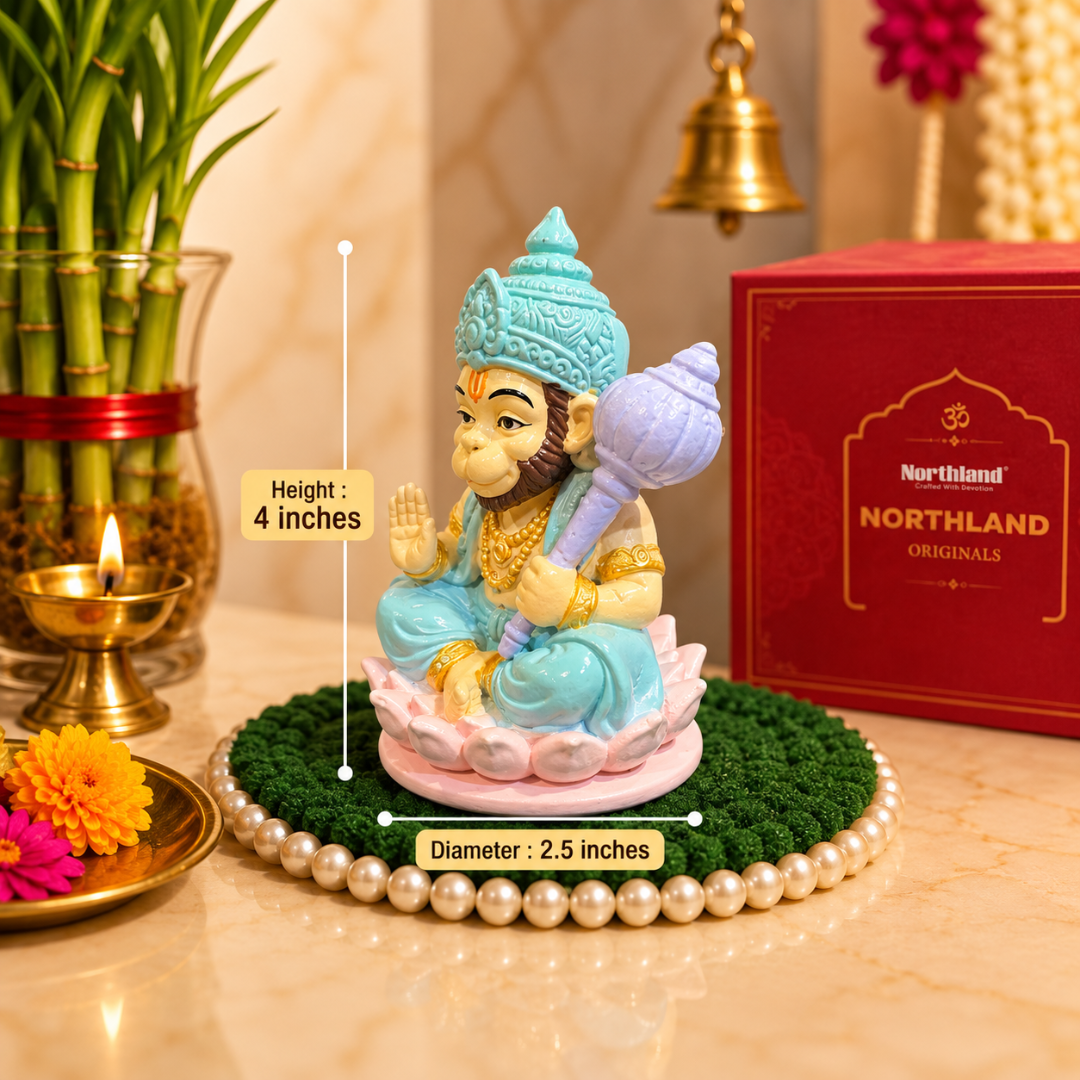 Pastel Special Exclusive Hanuman Ji Idol in Gift Box, 4 x 2.5 Inches