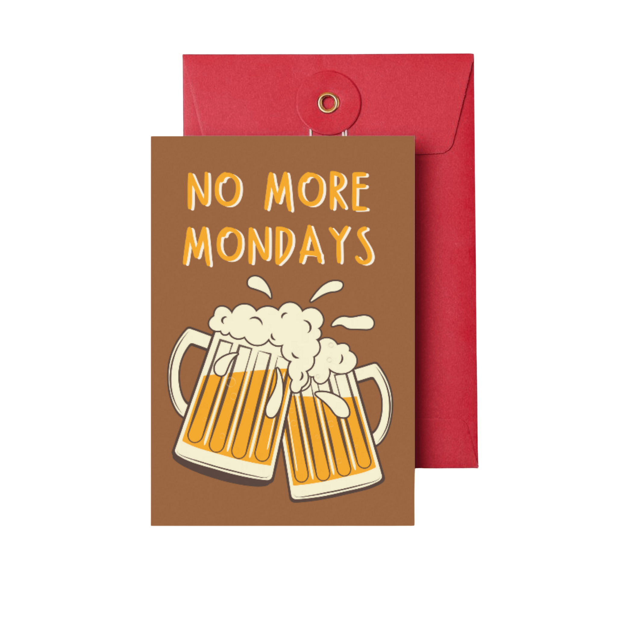 'No more Mondays' Retirement Greeting Card