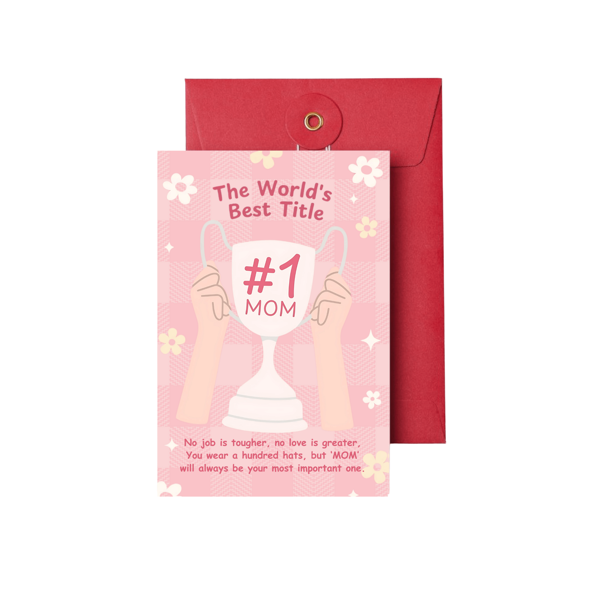 #1 Mom Greeting Card for Mother