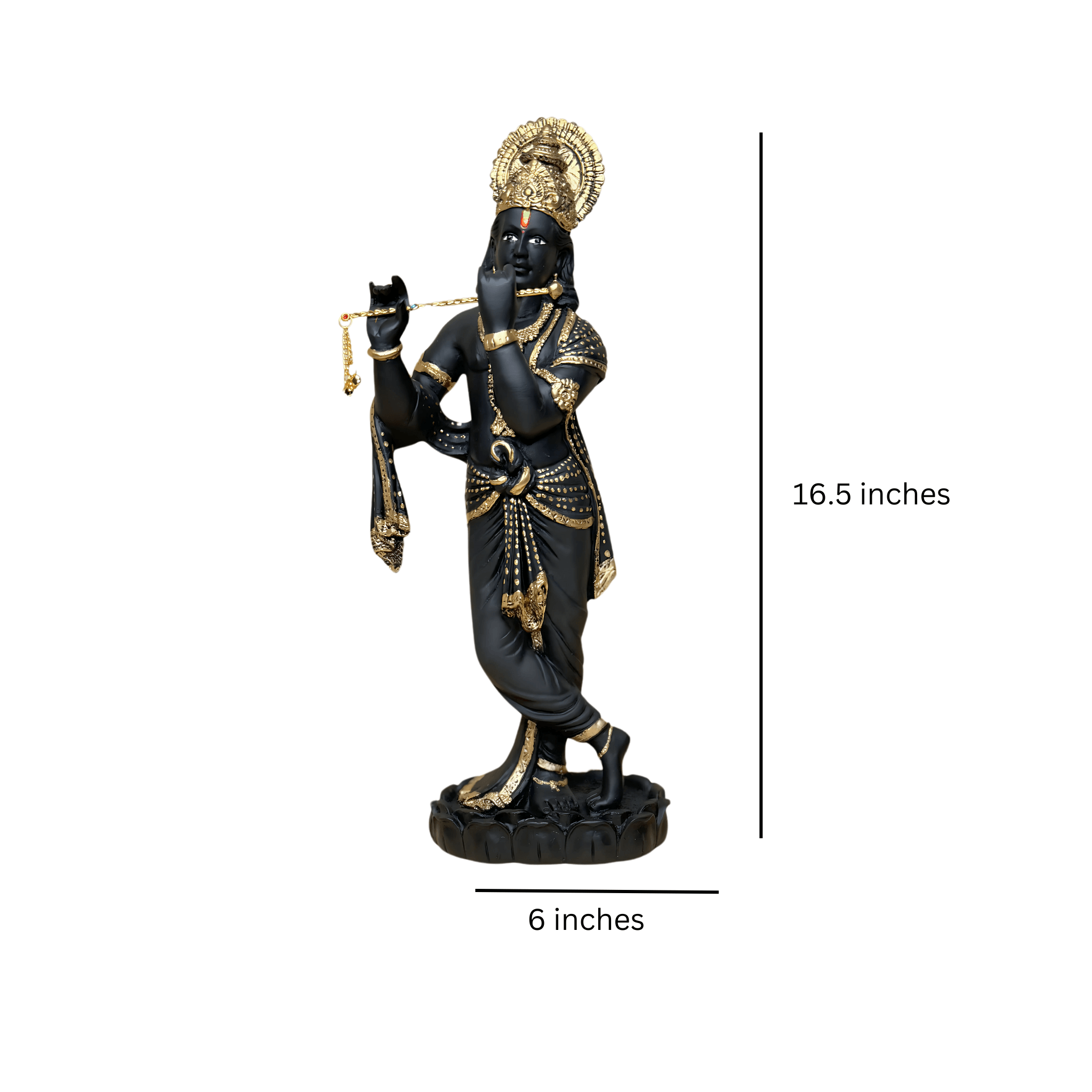 Ceramic Decorative Lord Krishna Figurine
