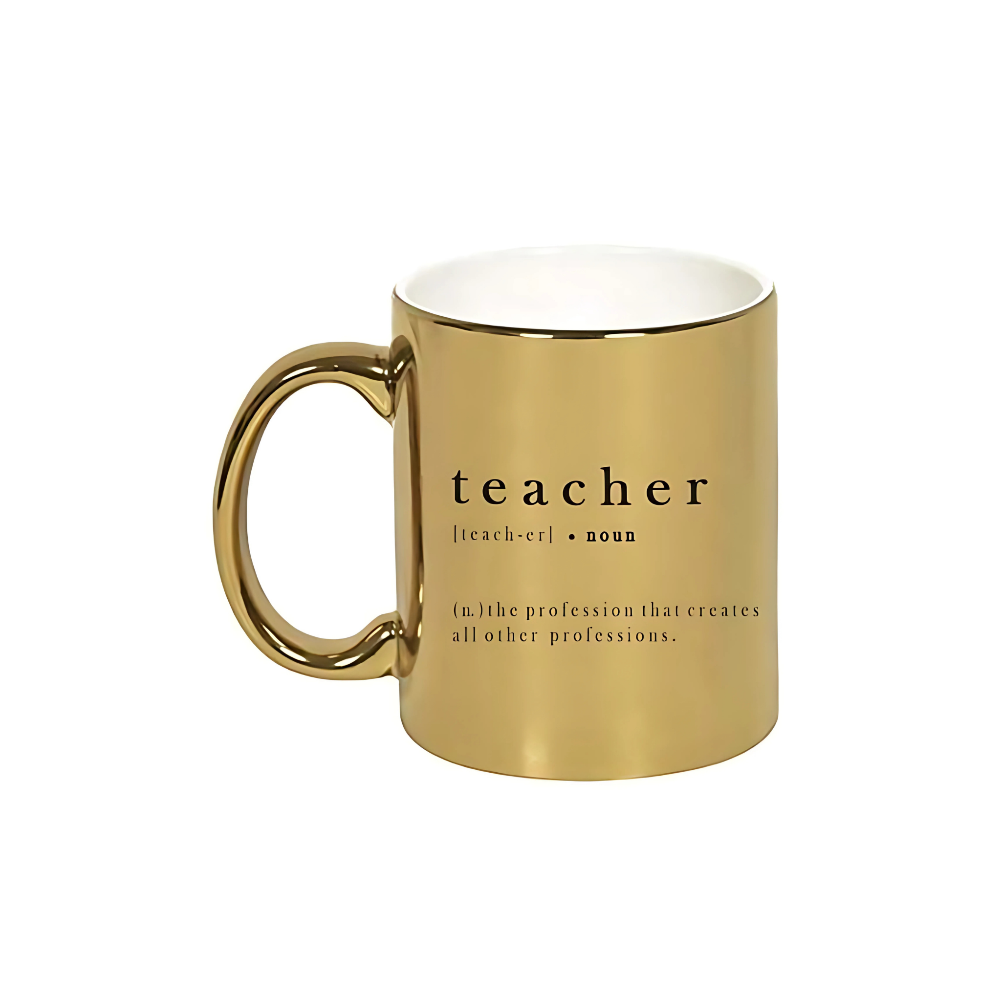 Golden Mug for Teacher Coffee Mug for Teachers Day Gift for Sir Madam