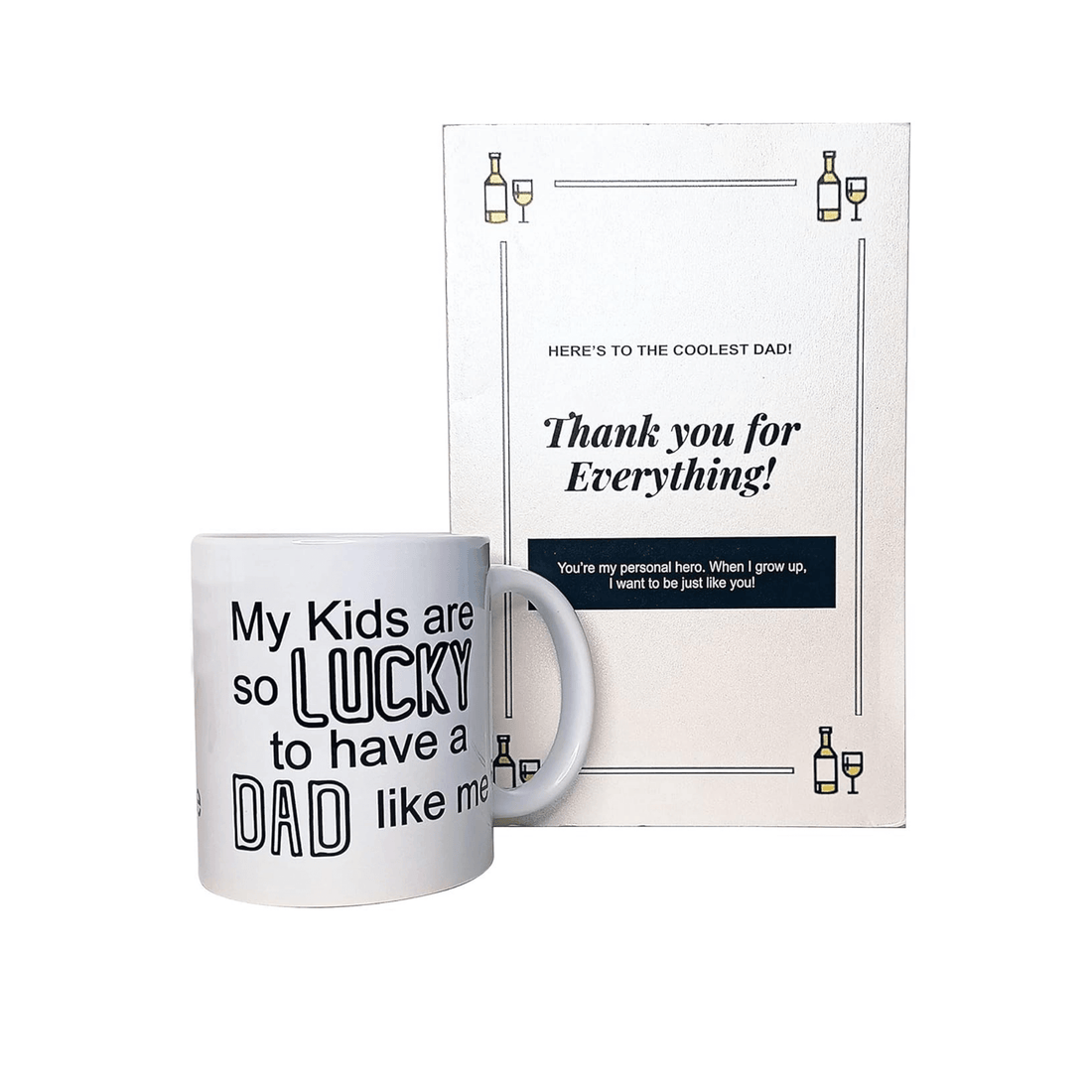 Dad Coffee Mug and Greeting Card Gift Combo