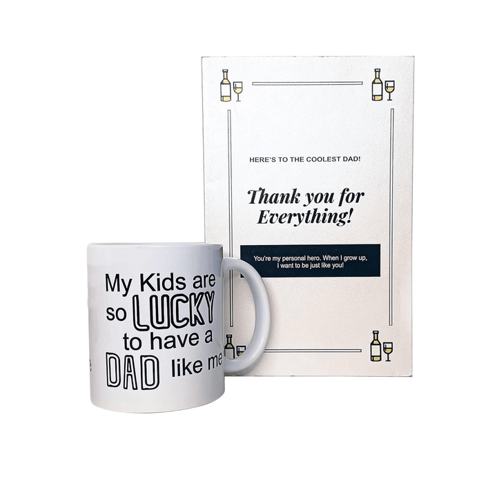 Dad Coffee Mug and Greeting Card Gift Combo