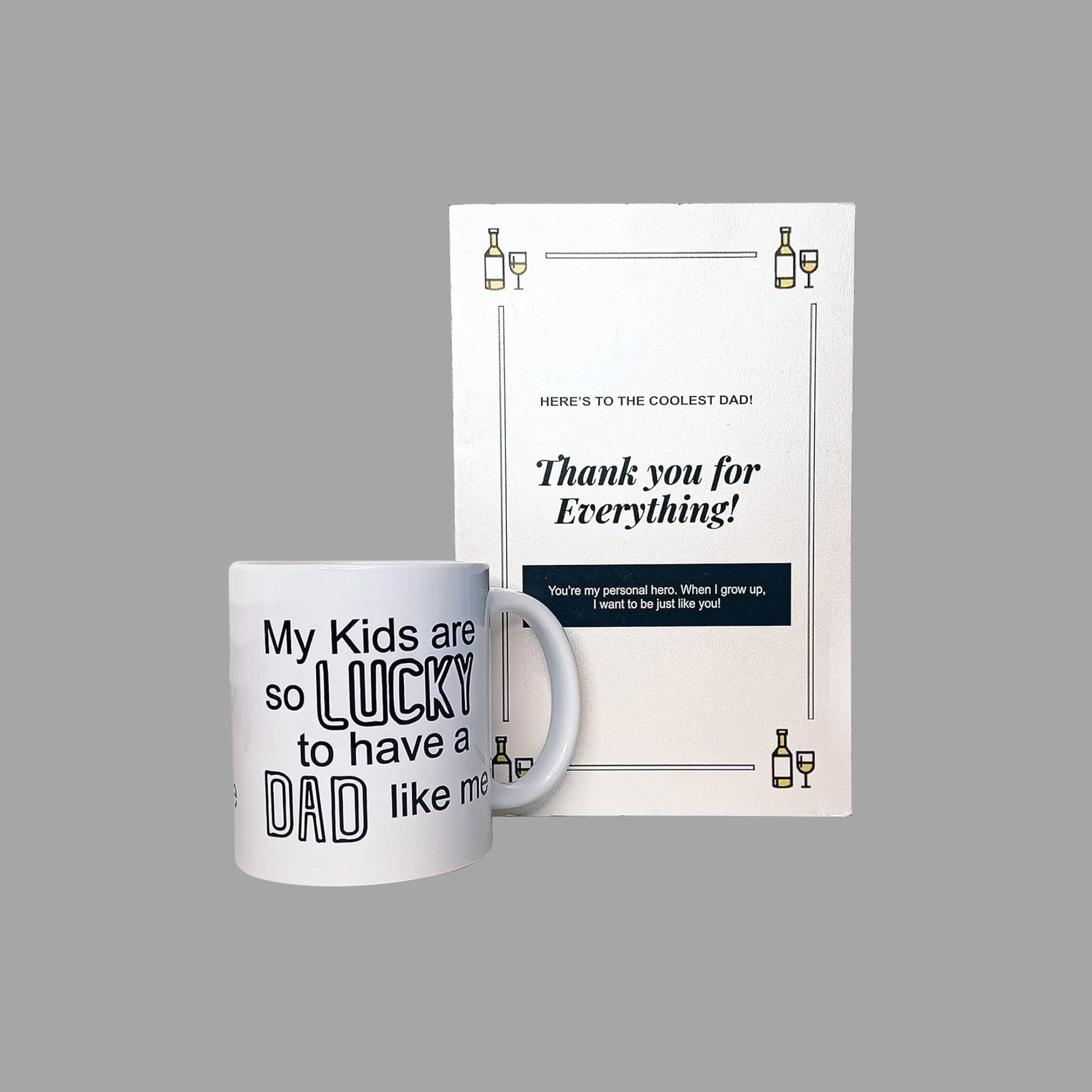 Dad Coffee Mug and Greeting Card Gift Combo