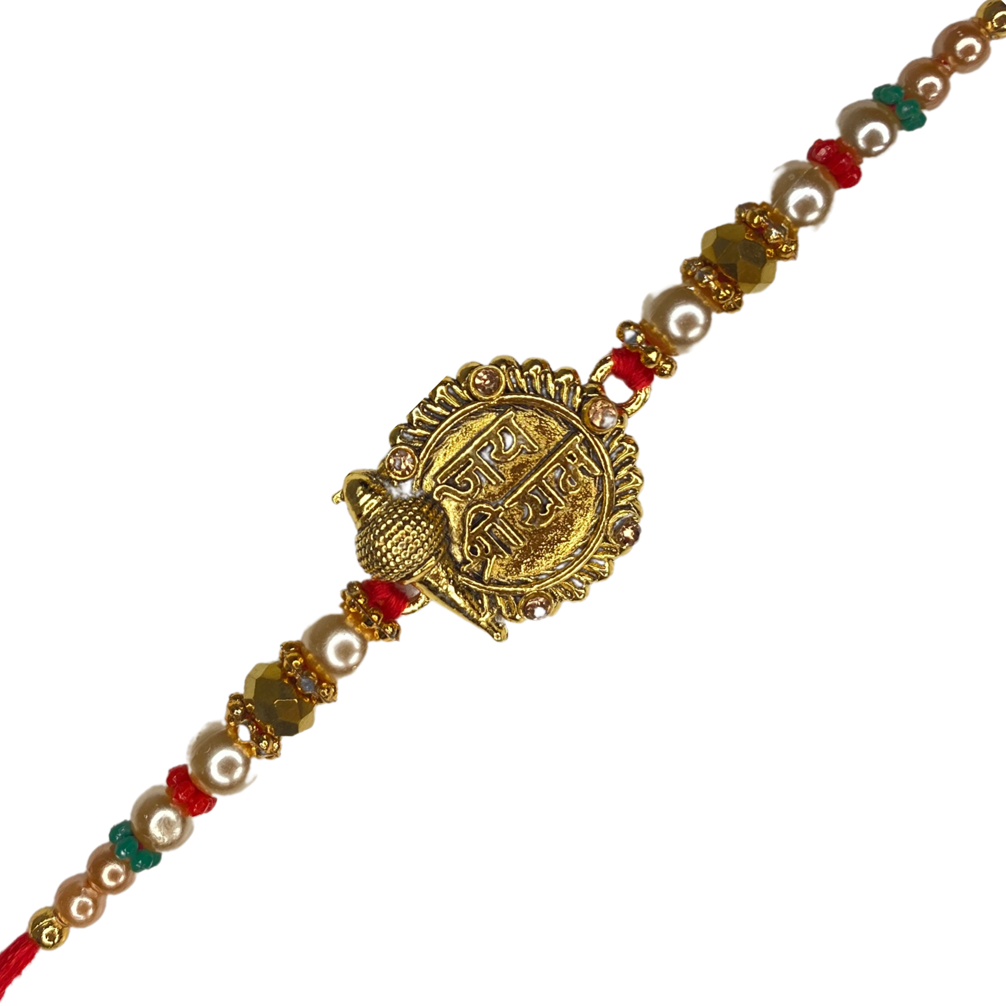 Jai Shree Ram Rakhi and Happy Rakhi Greeting Card for Brother - Rakhi Gift for Brother Bro Bhaiya Bhai