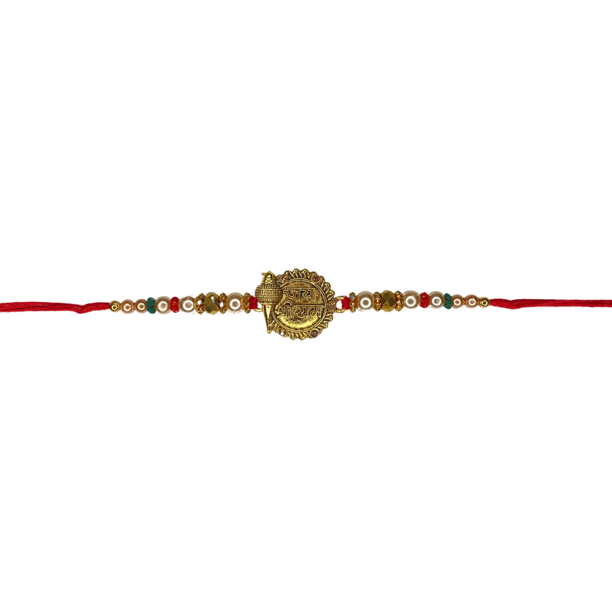 Jai Shree Ram Rakhi and Happy Rakhi Greeting Card for Brother - Rakhi Gift for Brother Bro Bhaiya Bhai