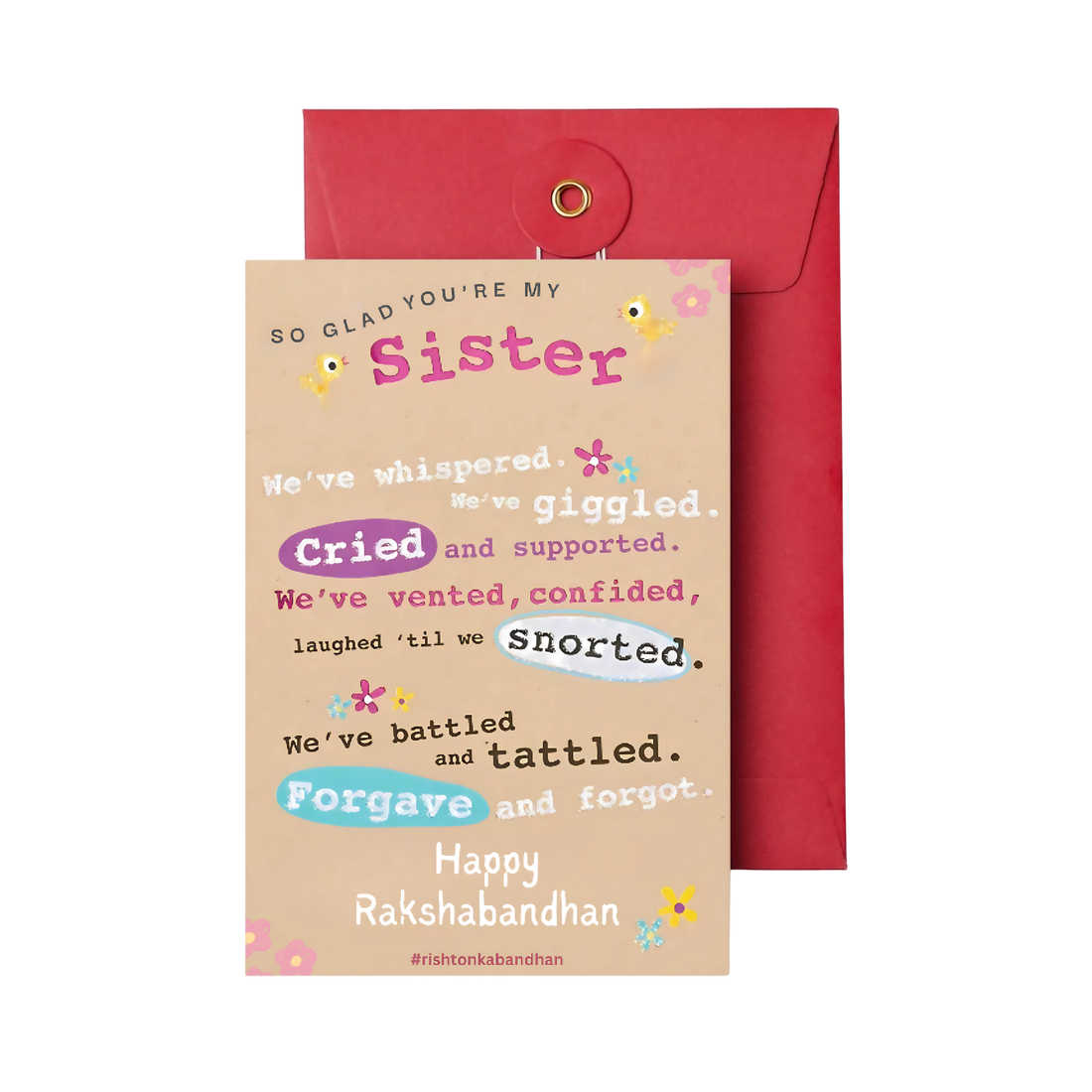World Best Sister Coffee Mug, Lumba, and Happy Rakshabandhan Greeting Card Gifts Combo for Sister