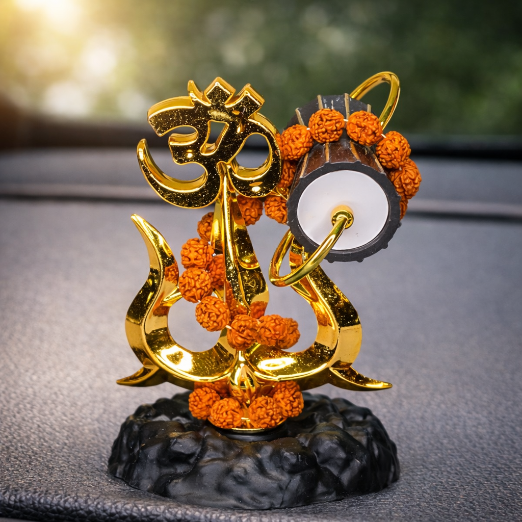 Mahadev Trishul Murti for Home Temple, Car Dashboard & Office (Resin, 11 cm)