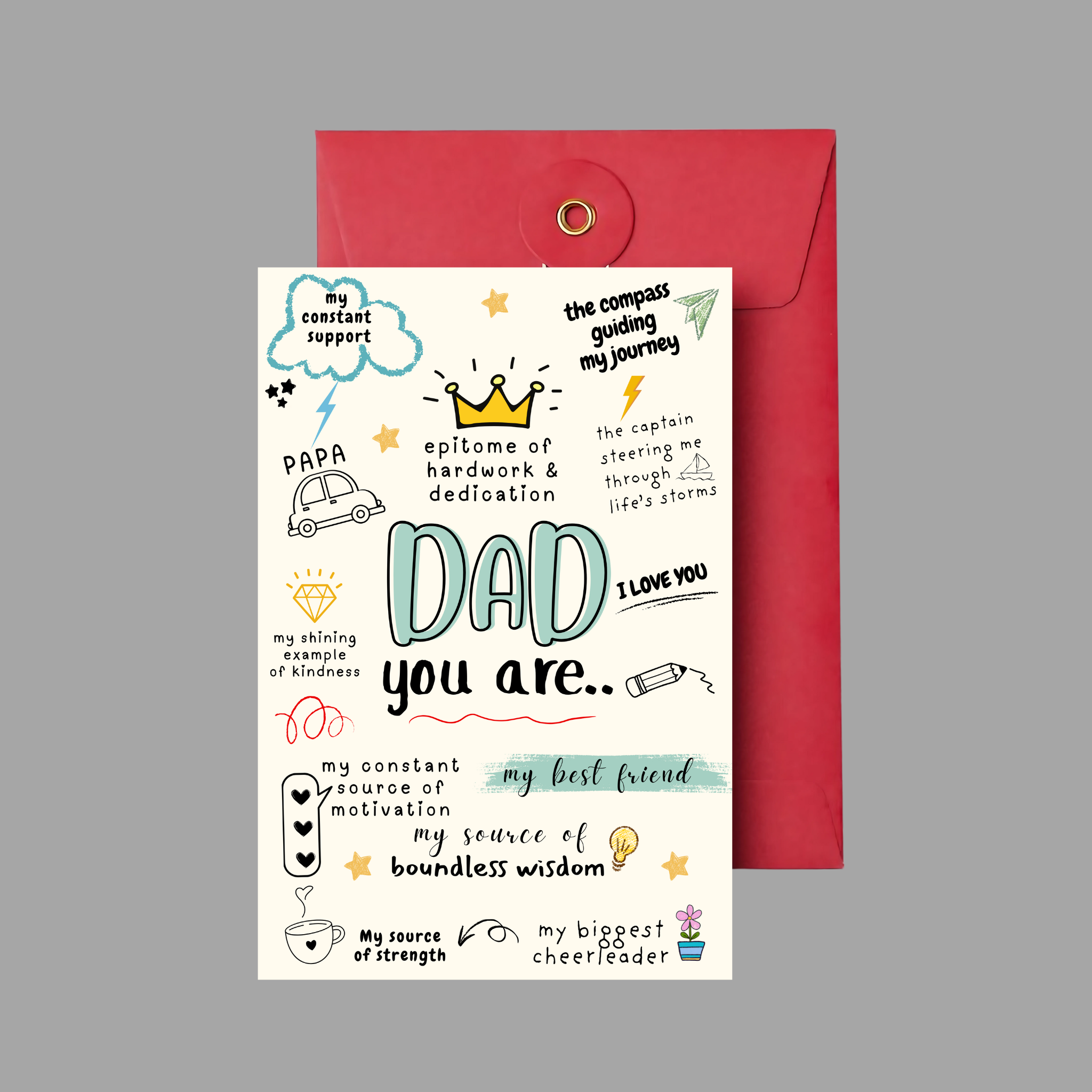 Dad You are My Bestfriend Greeting Card for Father's Day/Father's Birthday