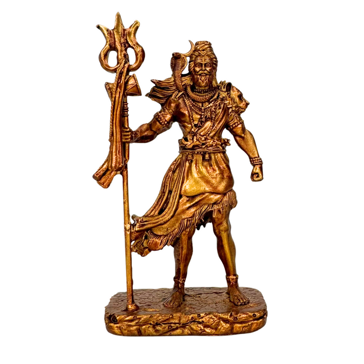 Car Dashboard Lord Shiv/Shiva/Mahadev/Shankar Statue/Murti/Idol for Home Office Decor, Pooja, Diwali Gifts, Wedding Gifts (11 x 6 cm)