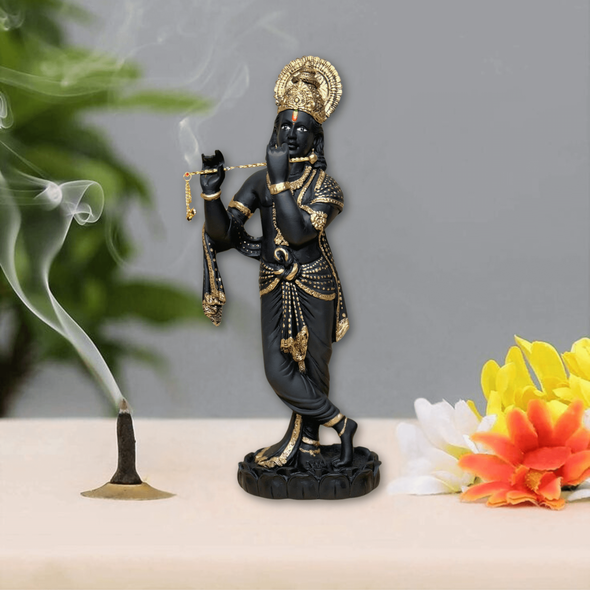 Ceramic Decorative Lord Krishna Figurine