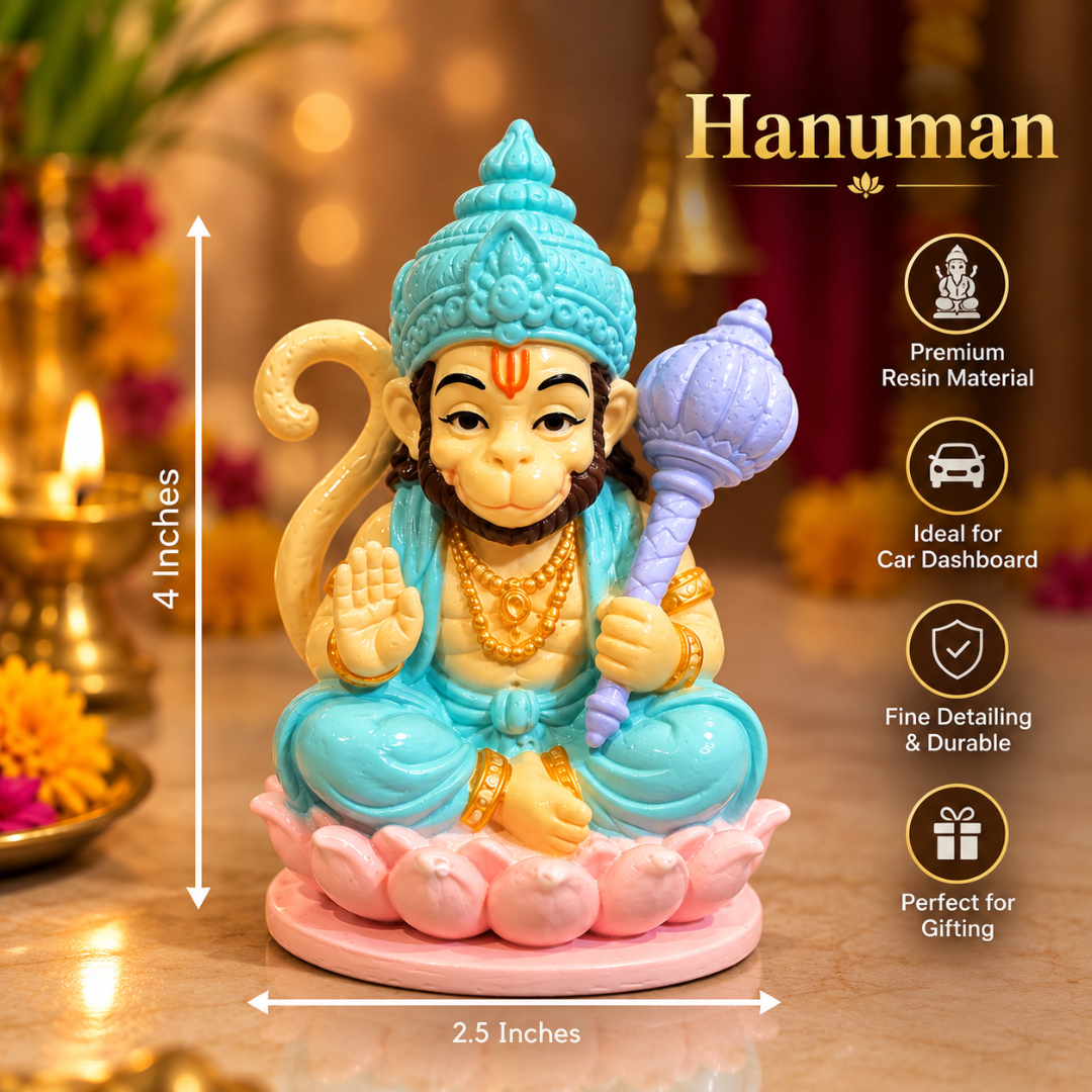Pastel Special Exclusive Hanuman Ji Idol in Gift Box, 4 x 2.5 Inches