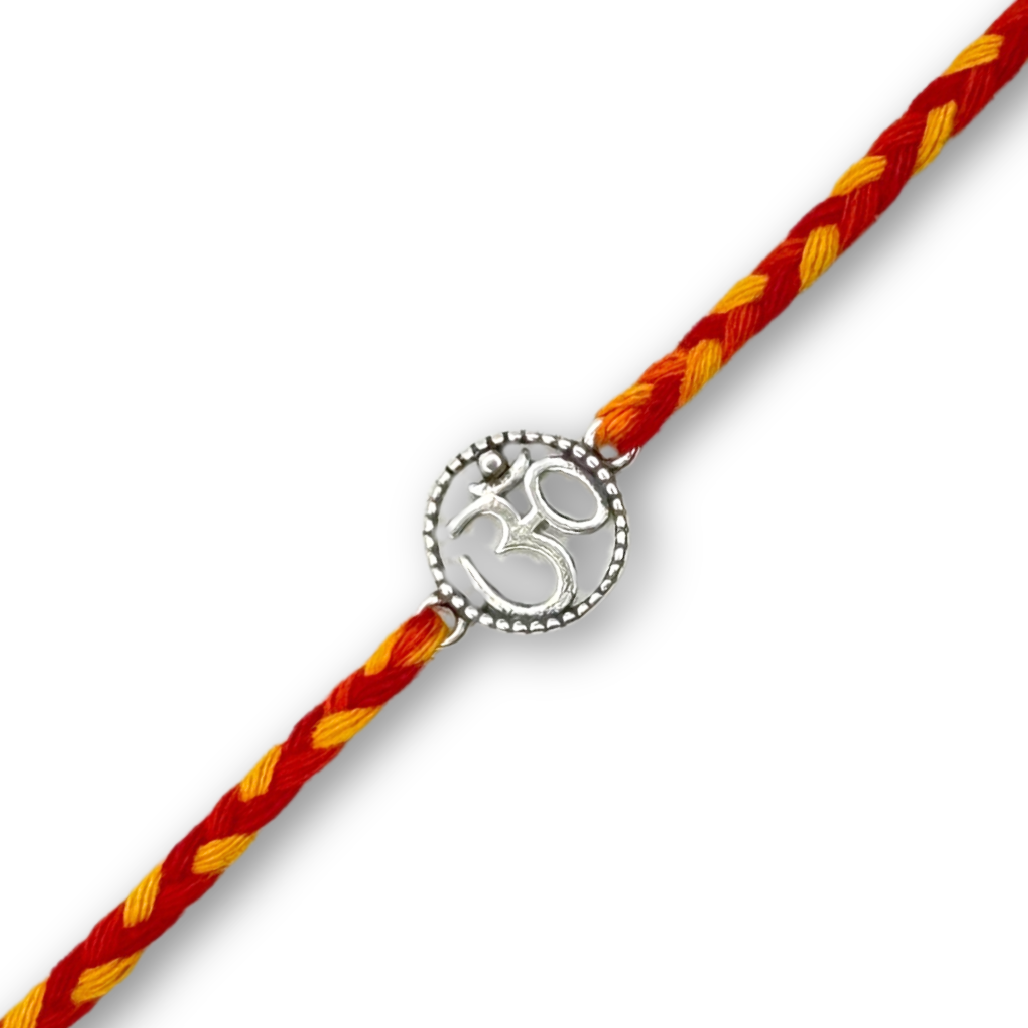 Om Silver Rakhi for Brother