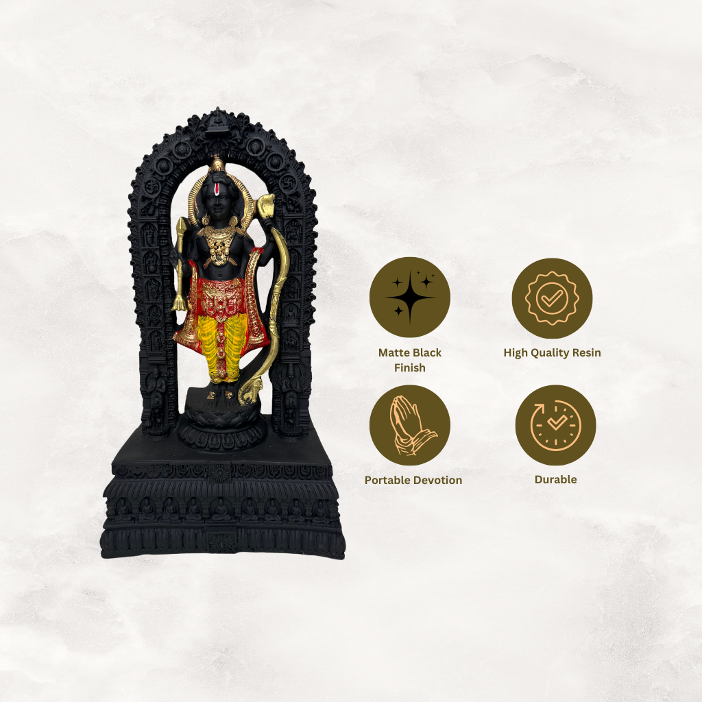 Ayodhya Ram Lalla Idol Statue Showpiece Murti (13.5 x 7.5 inches)