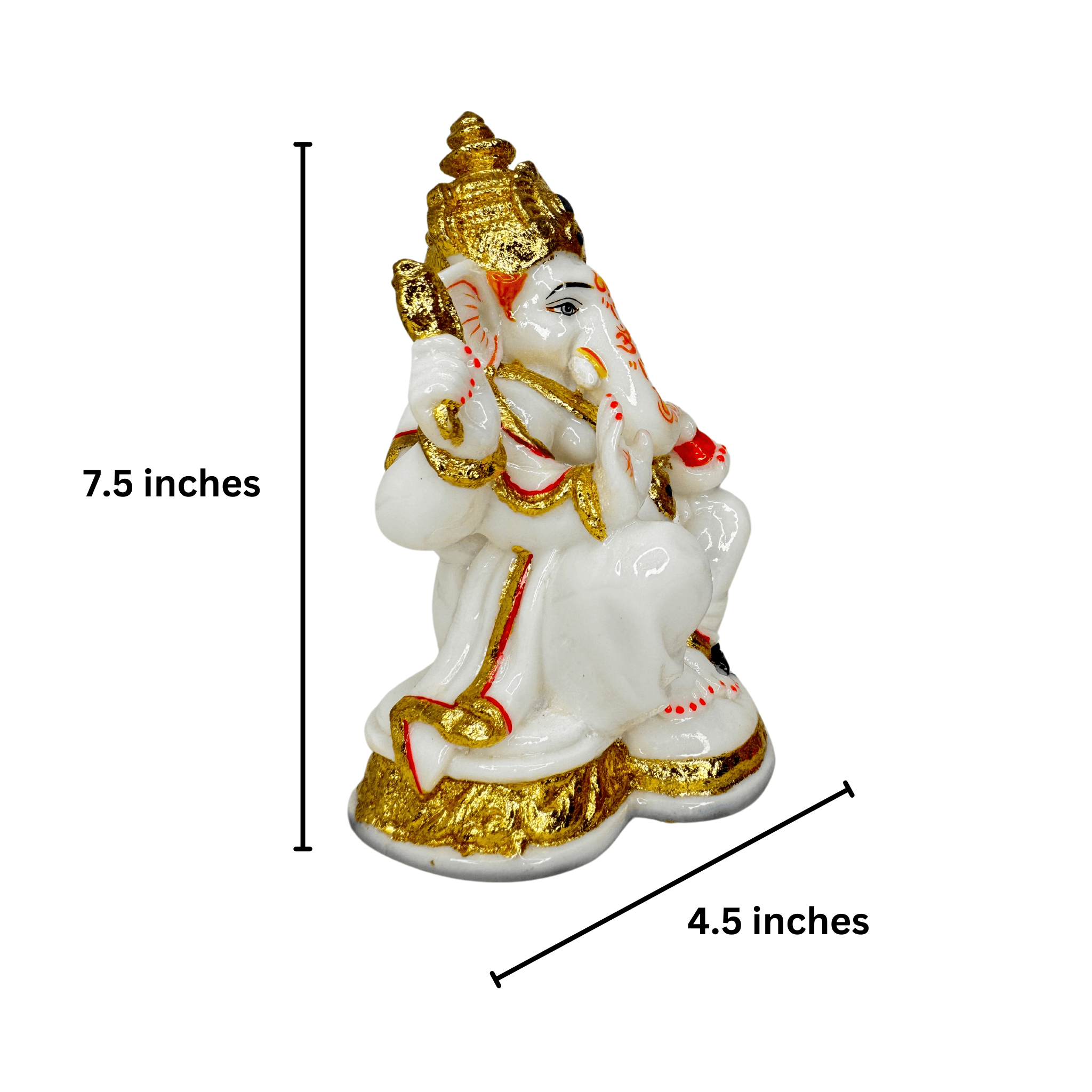Ganesh Idol for Home, Office, Desk, Puja Room
