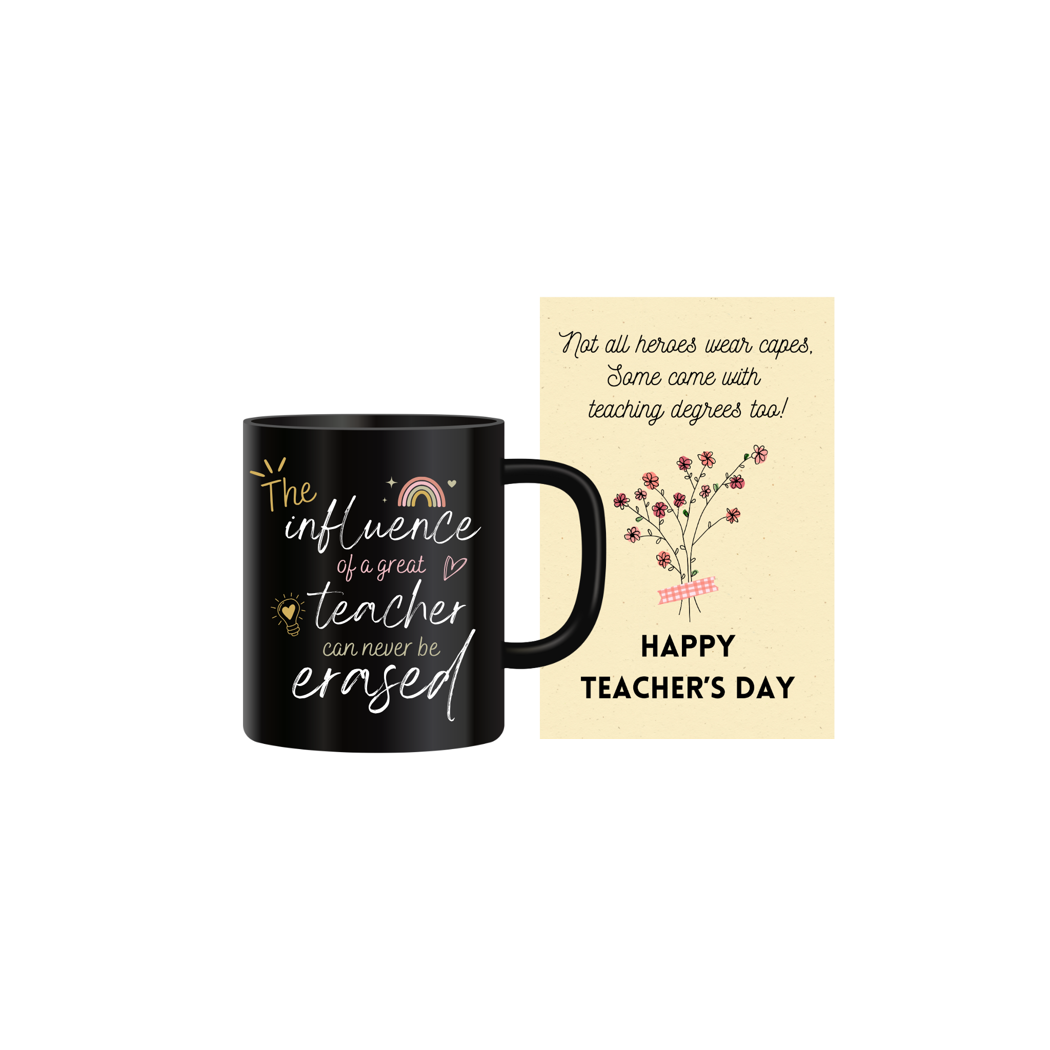 Teacher's Day Greeting Card with Mug Gift Combo - Best Gifts for Teachers