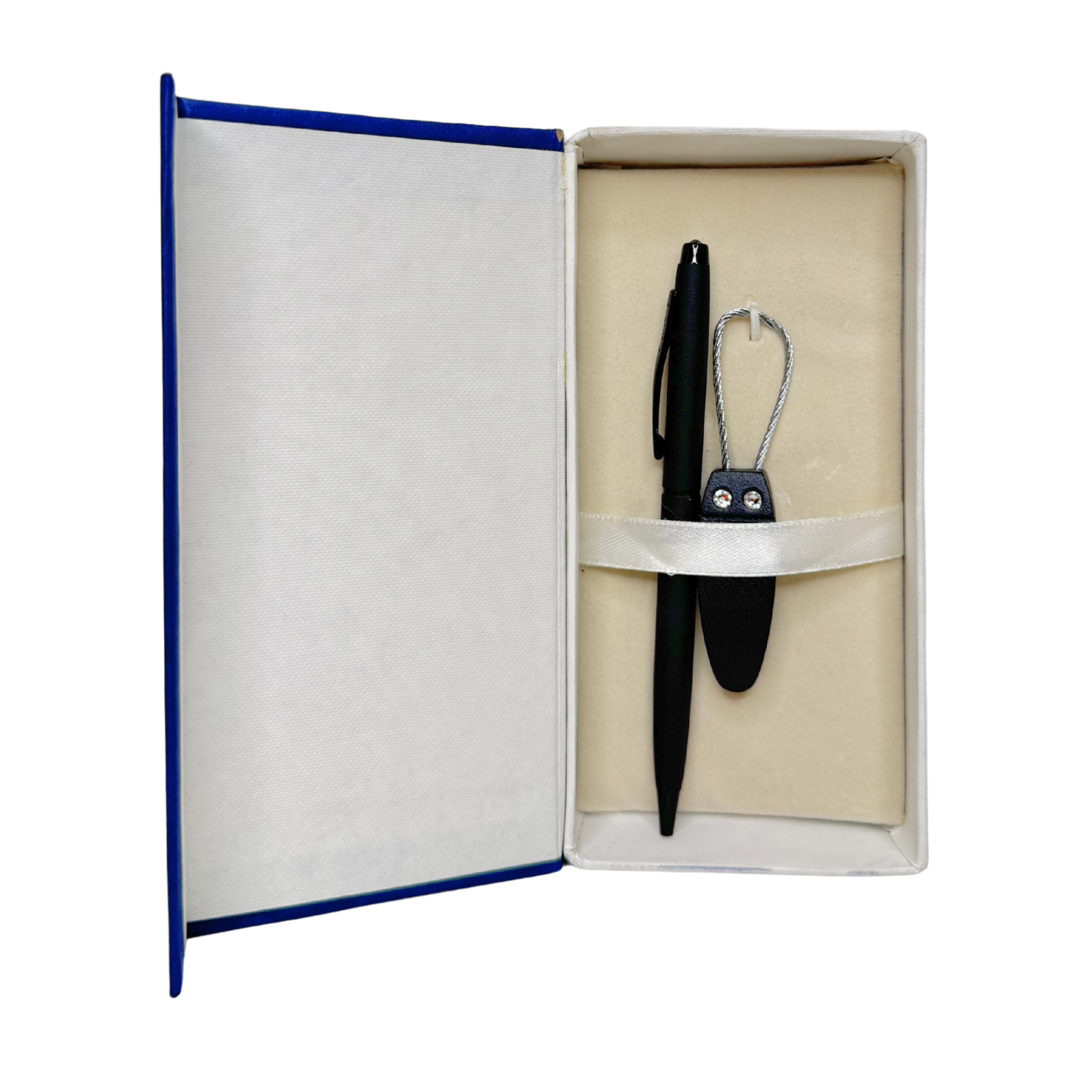 Best Rakshabandhan Hamper Gift Box with Greeting Card, Coffee Mug, Perfume, Pen & Keychain Set, Evil Eye Rakhi