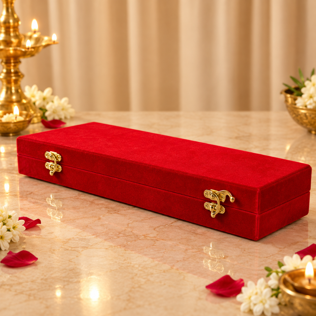 999 Silver Plated Lakshmi Ganesha Hamper with Elephant Idols (3 Inches) in Premium Velvet Gift Box