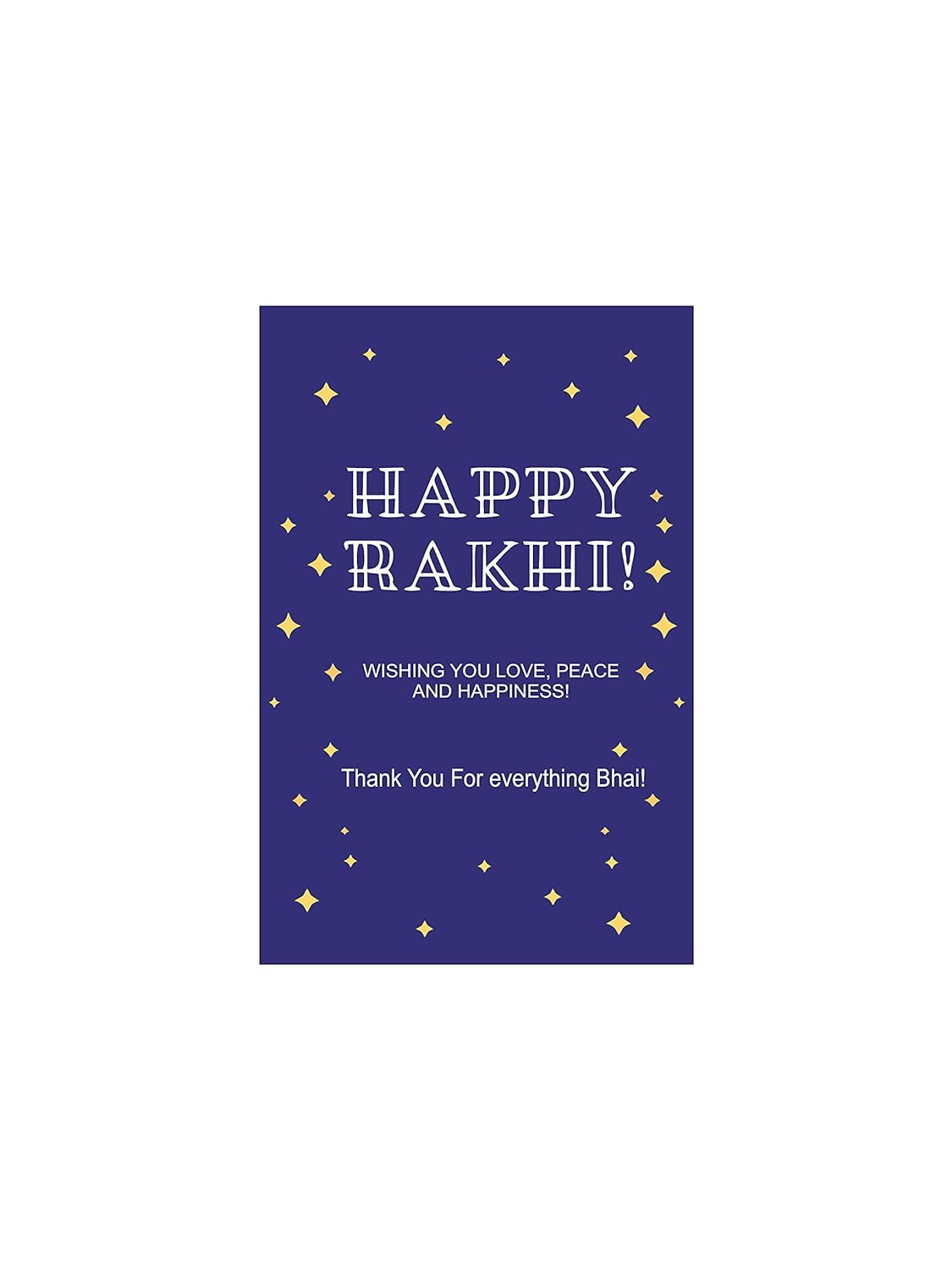 Bhai Moustache Quirky Silver Rakhi for Brother