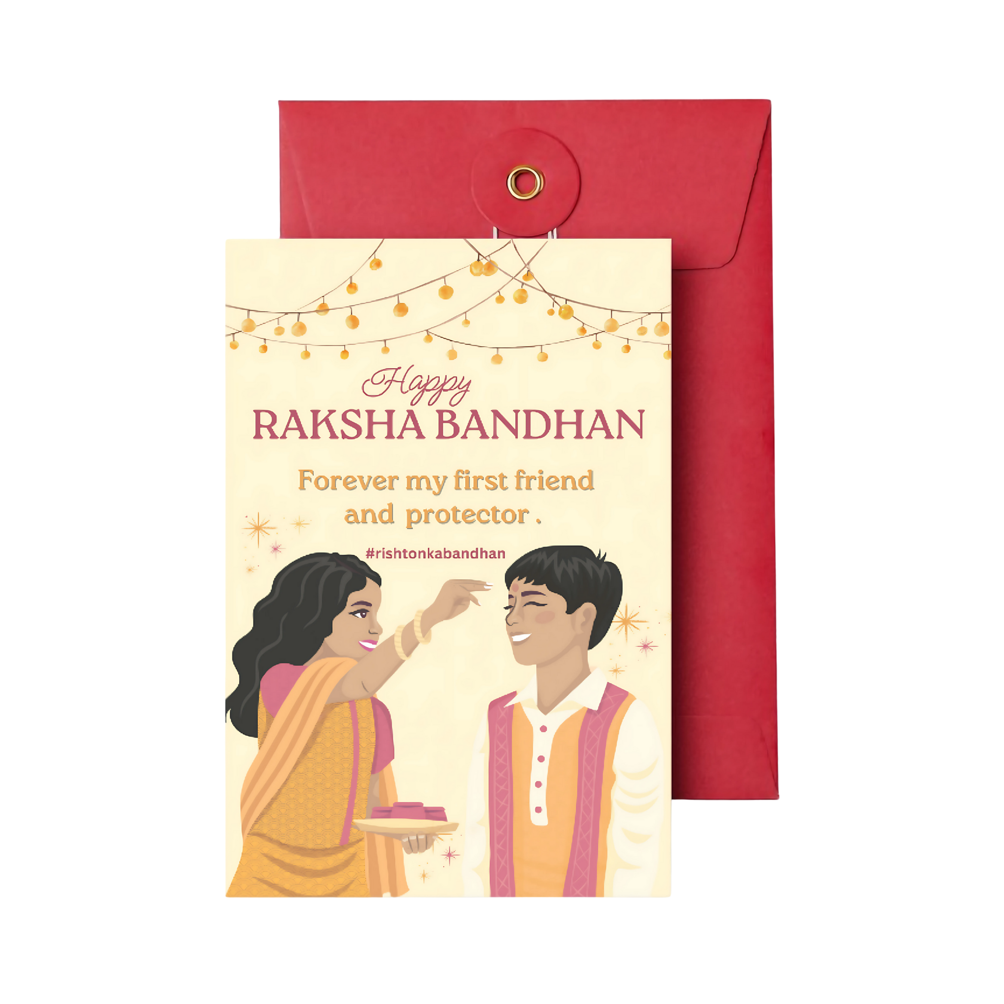 Rakshabandhan Gift Combo for Brother with Ganesha Silver Rakhi, Greeting Card, Coffee Mug, Raksha Bandan Gifts Combo for Brother
