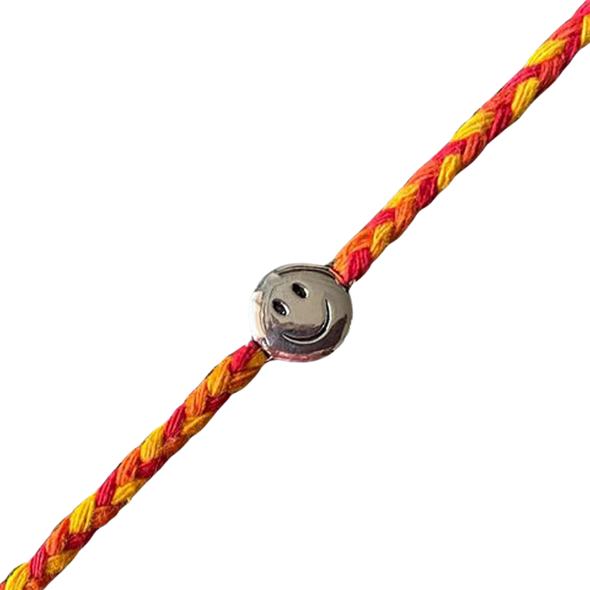 Greeting Card for Rakhi with Smiley Emoji Silver Rakhi for Brother