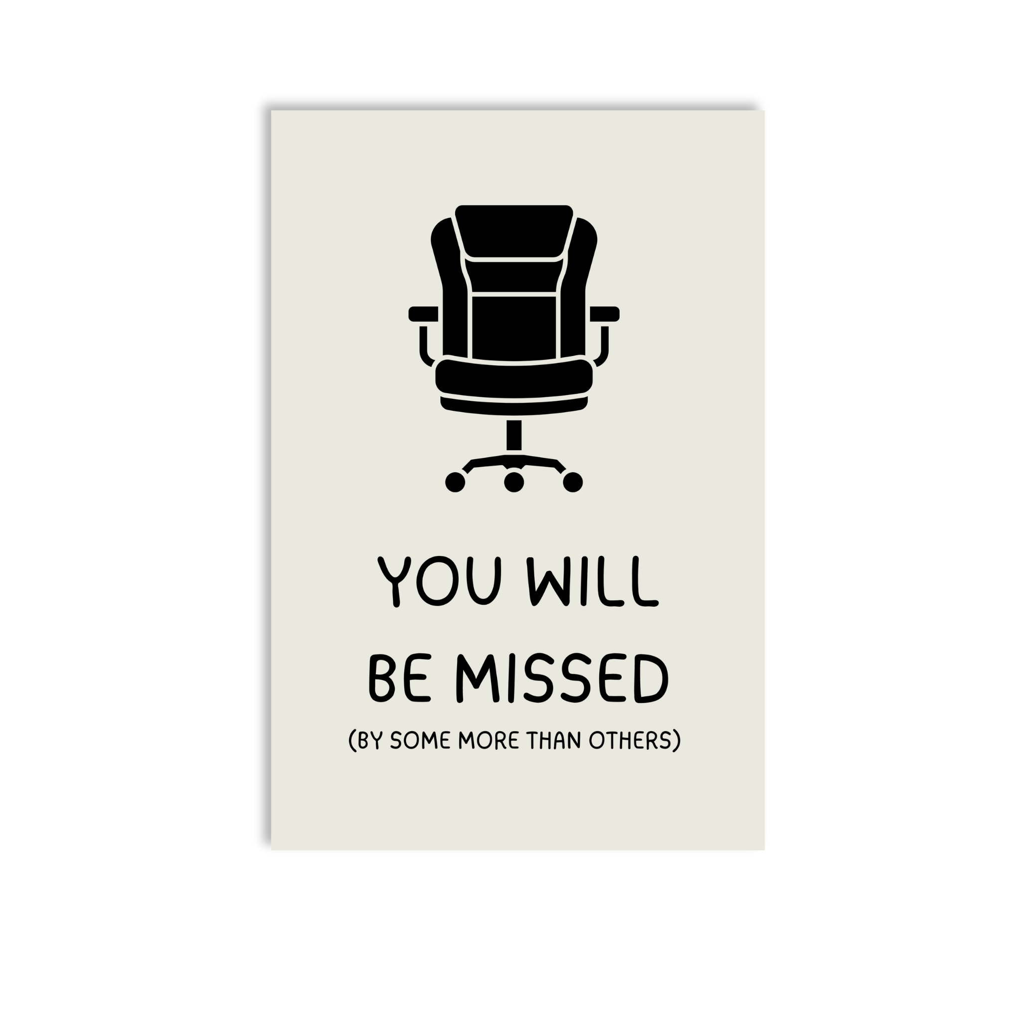 You will be missed Greeting Card for Farewell